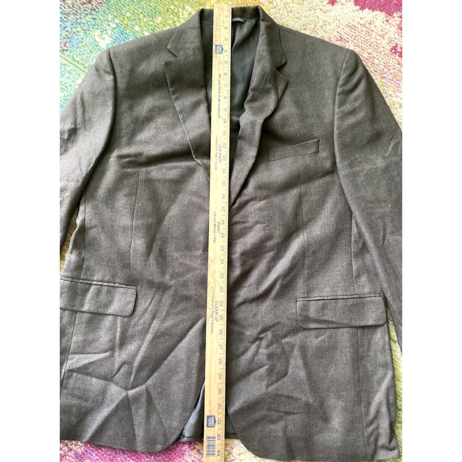 Jack Victor Jack Victor Jacket Mens 46 Brown Blazer Size 46L Long Wool Silk Button Sport Coat Size 46R - 6 Thumbnail