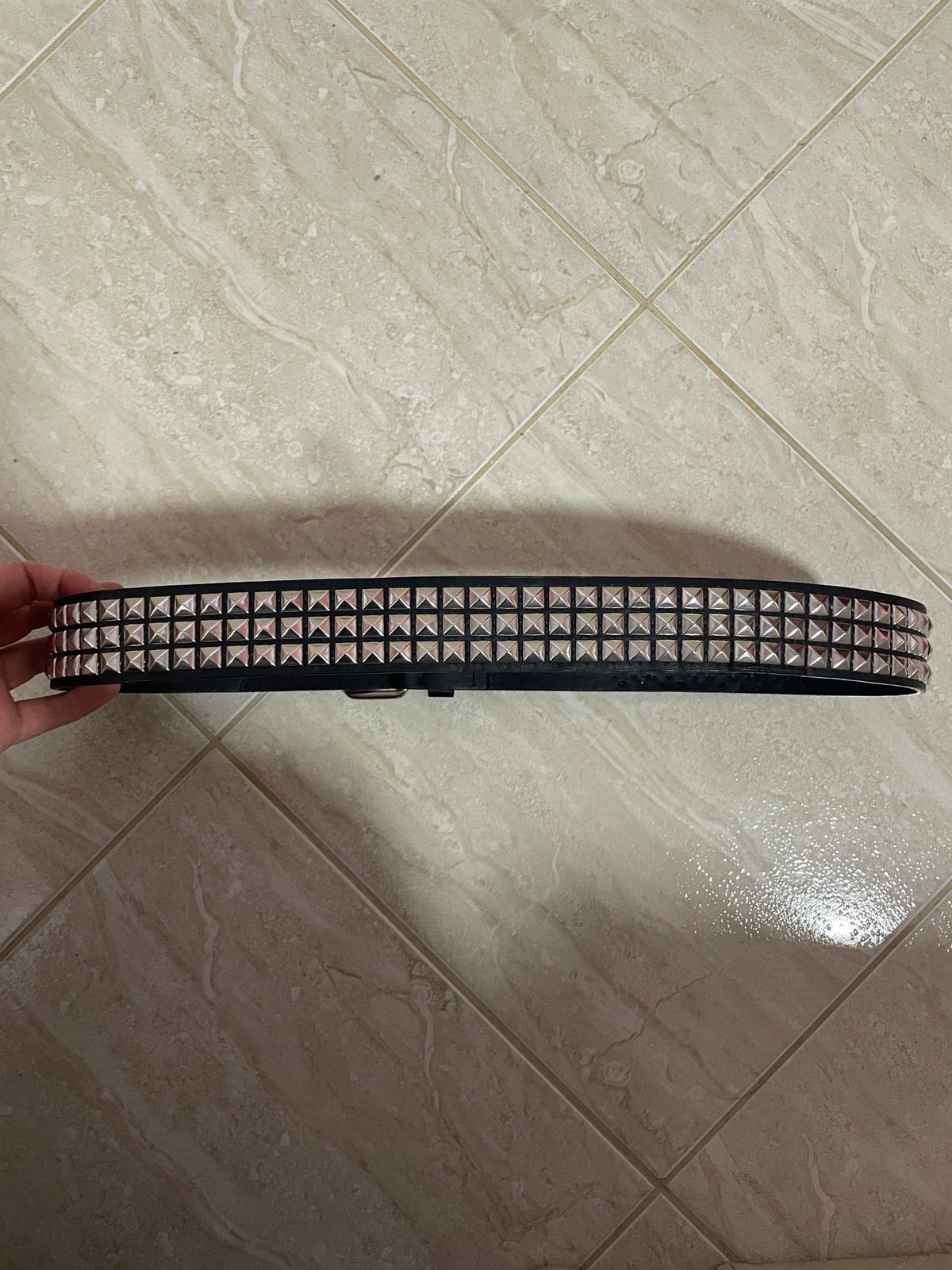 Japanese Brand Vintage Pyramid Stutted Belt Punk Y2K Size ONE SIZE - 2 Thumbnail