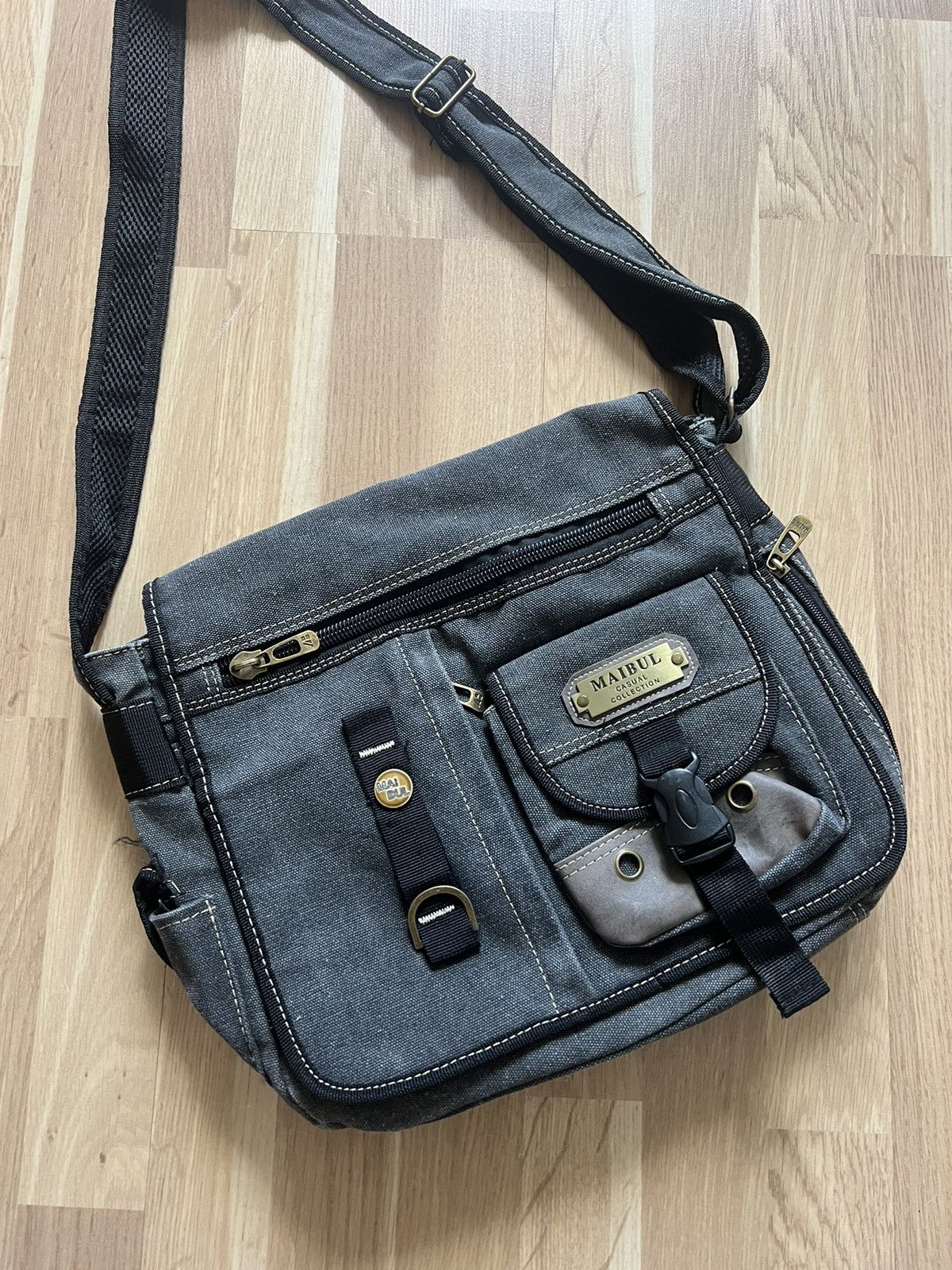Vintage Vintage diesel style military avant garde messenger bag 90s Size ONE SIZE - 3 Thumbnail