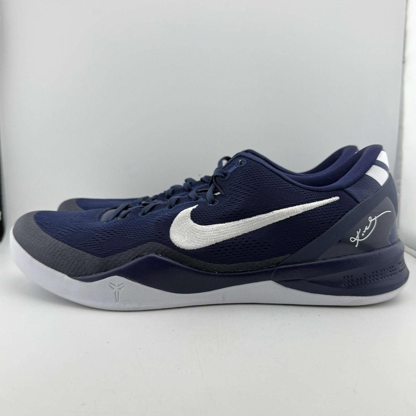 Nike Nike Kobe 8 Protro College Navy US 14 Used No Box Size US 14 / EU 47 - 2 Thumbnail