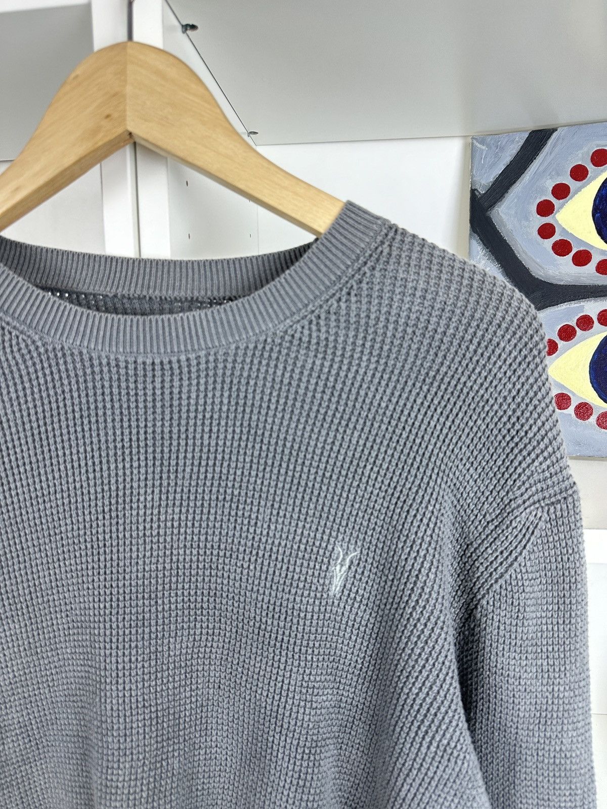Allsaints AllSaints waffle slim crewneck sweatshirt Size US L / EU 52-54 / 3 - 2 Thumbnail