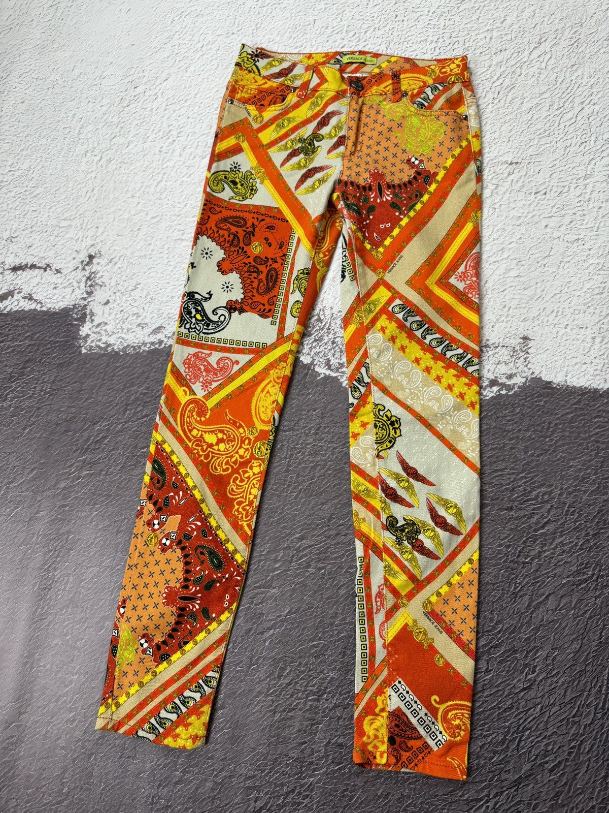 Versace Authentic Versace Jeans Baroque Pants rare jeans Size 26" / US 2 / IT 38 - 1 Thumbnail