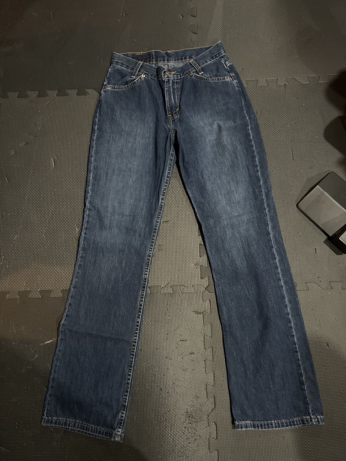 Levi's Vintage Orange Tab Levis Jeans Bootcut Blue Denim 90s Size US 27 - 1 Thumbnail