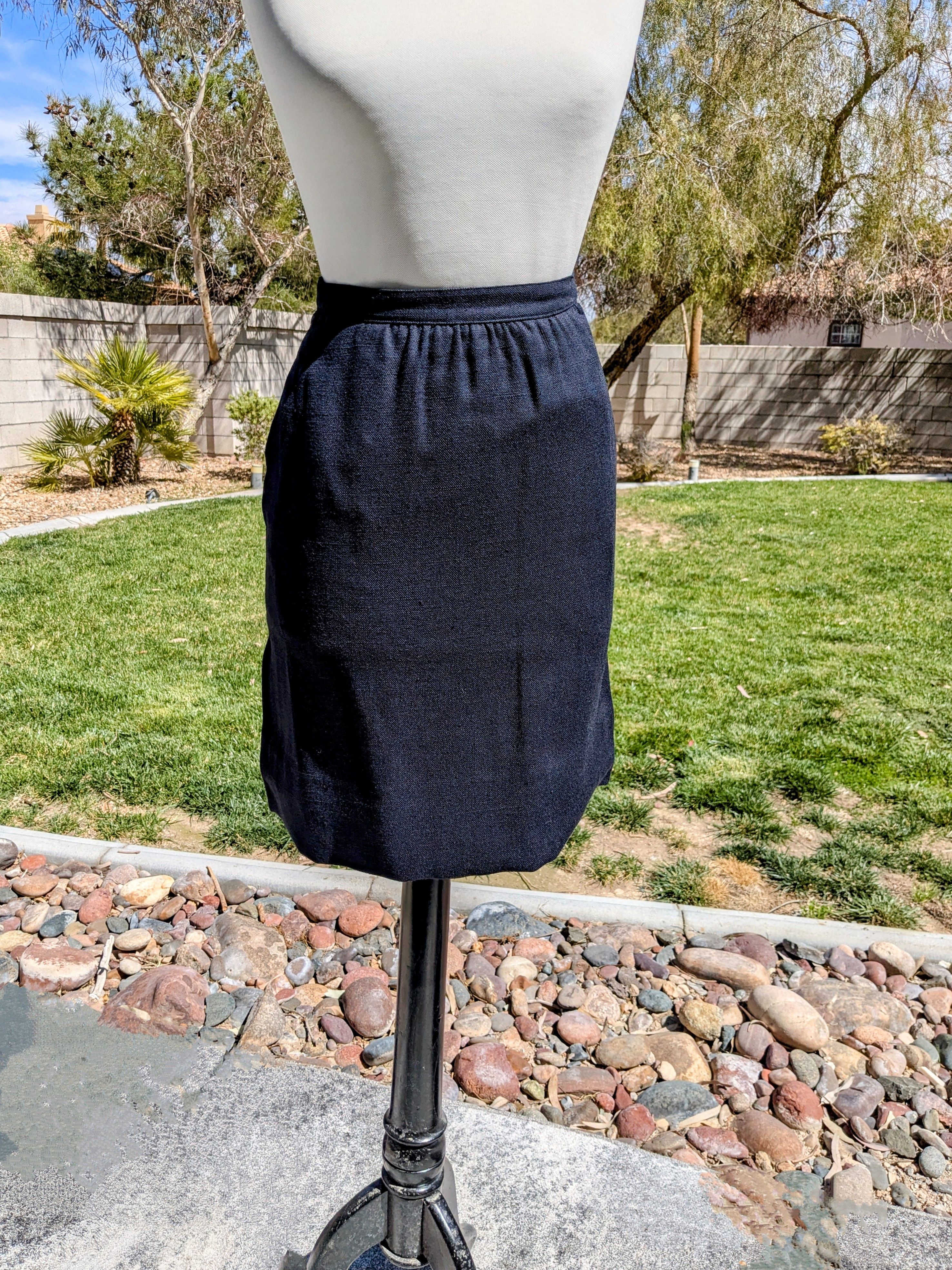 Vintage Vintage 1980s Double Breasted Jacket+Skirt 2pc Petite Outfit Size M / US 6-8 / IT 42-44 - 7 Thumbnail