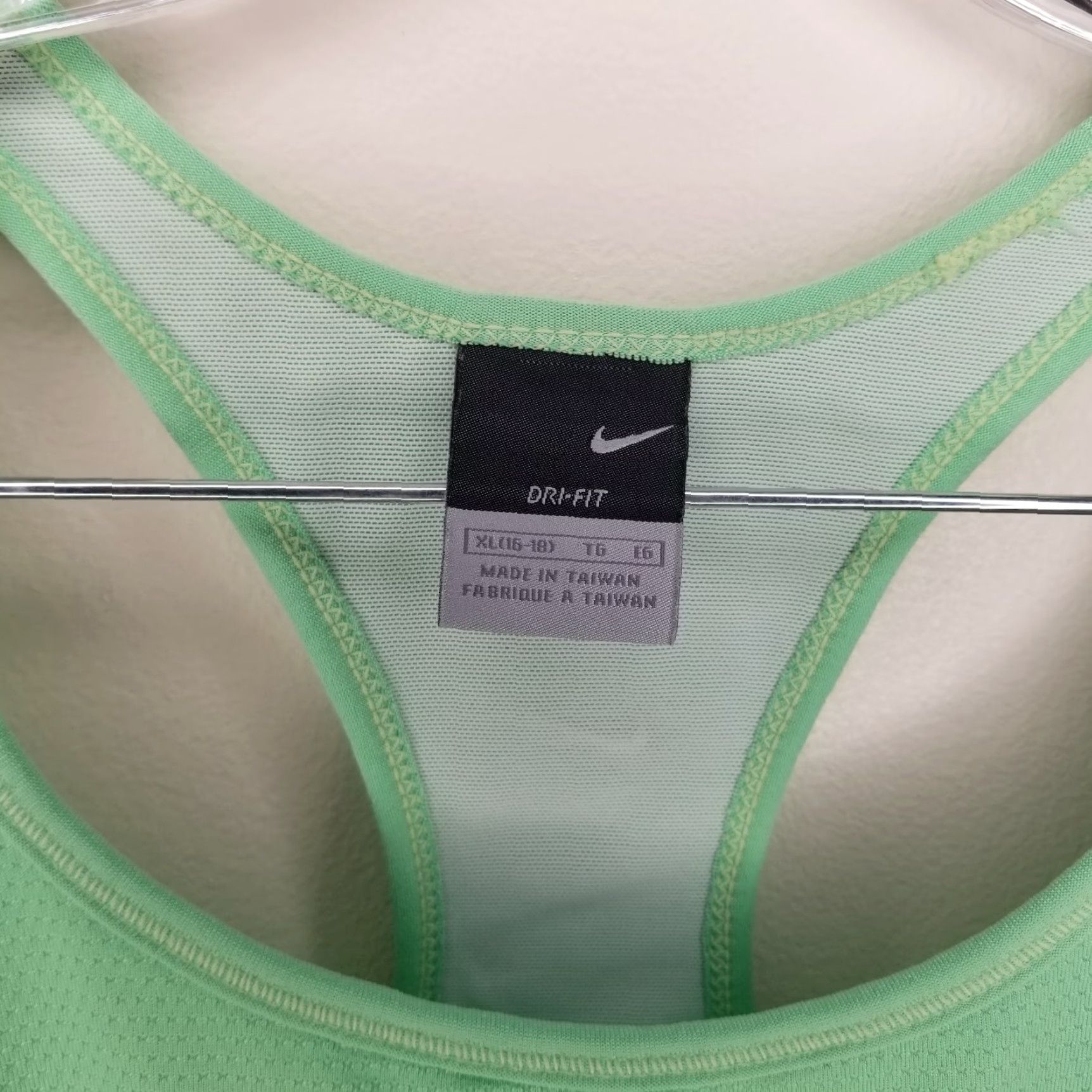 Nike Nike Dri-Fit Tank Womens XL Green Running Activewear Tank Top Size XL / US 12-14 / IT 48-50 - 2 Thumbnail