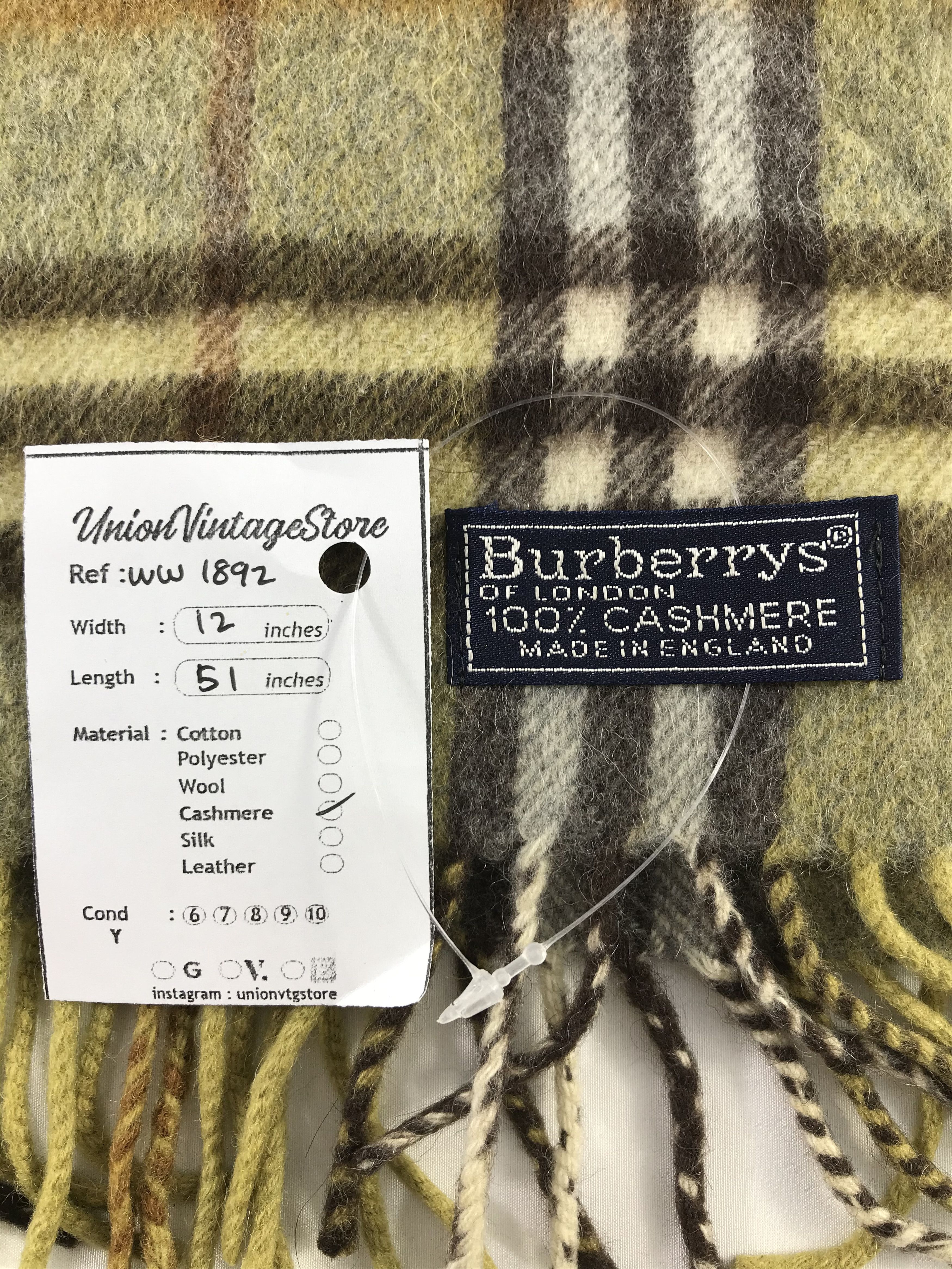 Burberry × Vintage Burberry Scarf / Muffler / Neckwear - WW1892 Size ONE SIZE - 4 Thumbnail