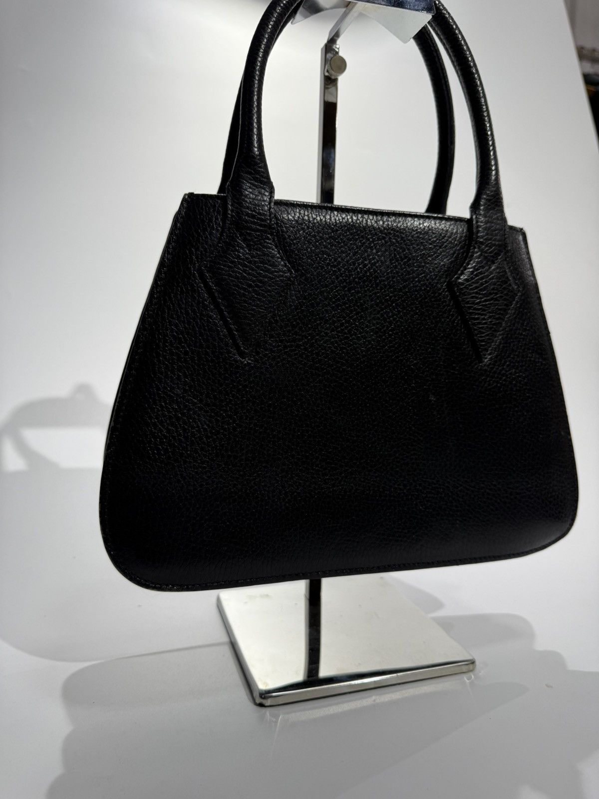 Vivienne Westwood Vivienne Westwood Orb Black Leather Hand Bag Size ONE SIZE - 6 Thumbnail
