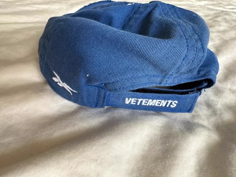 Vetements Vetements Reebok 2018 Collaborative Blue Snapback Cap Size ONE SIZE - 5 Thumbnail