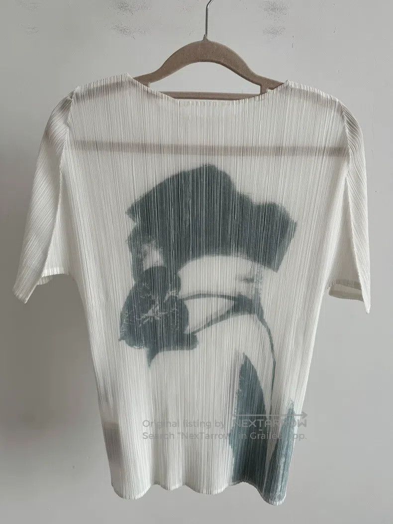Issey Miyake Issey Miyake White Short Sleeve Size M / US 6-8 / IT 42-44 - 3 Thumbnail