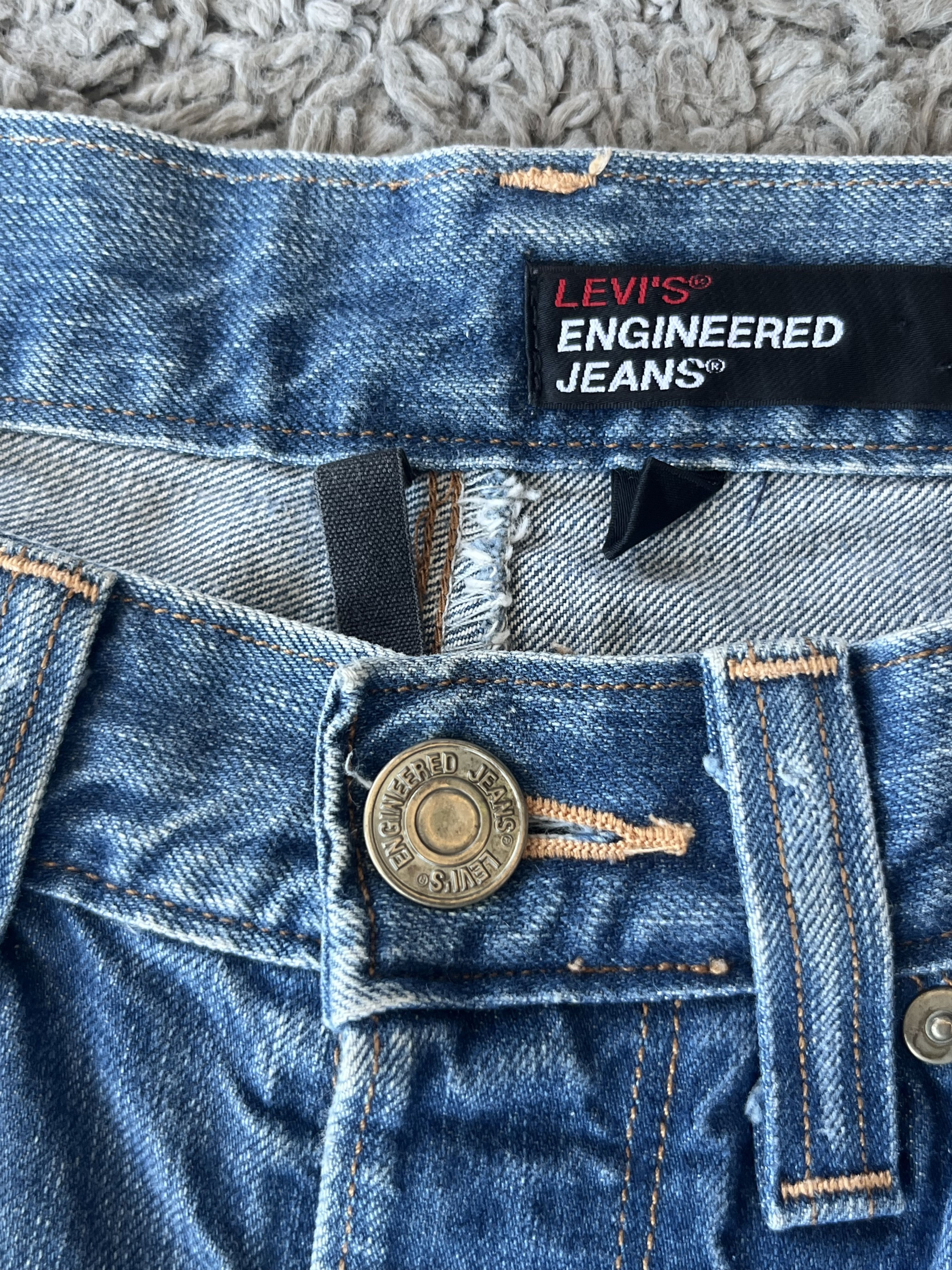 Levi's LEVI’S ENGINEERED JEANS Straight Fit Vintage Y2K Style Size US 33 - 8 Thumbnail