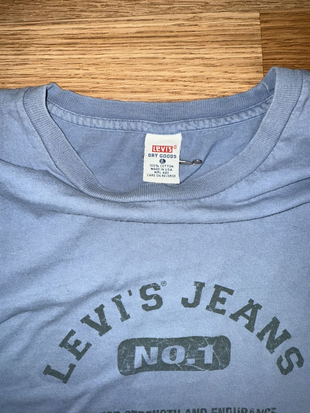 Levi's Vintage Clothing Vintage 90's Levi's Jeans Dry Goods Shirt Made In USA size L Size US L / EU 52-54 / 3 - 2 Thumbnail