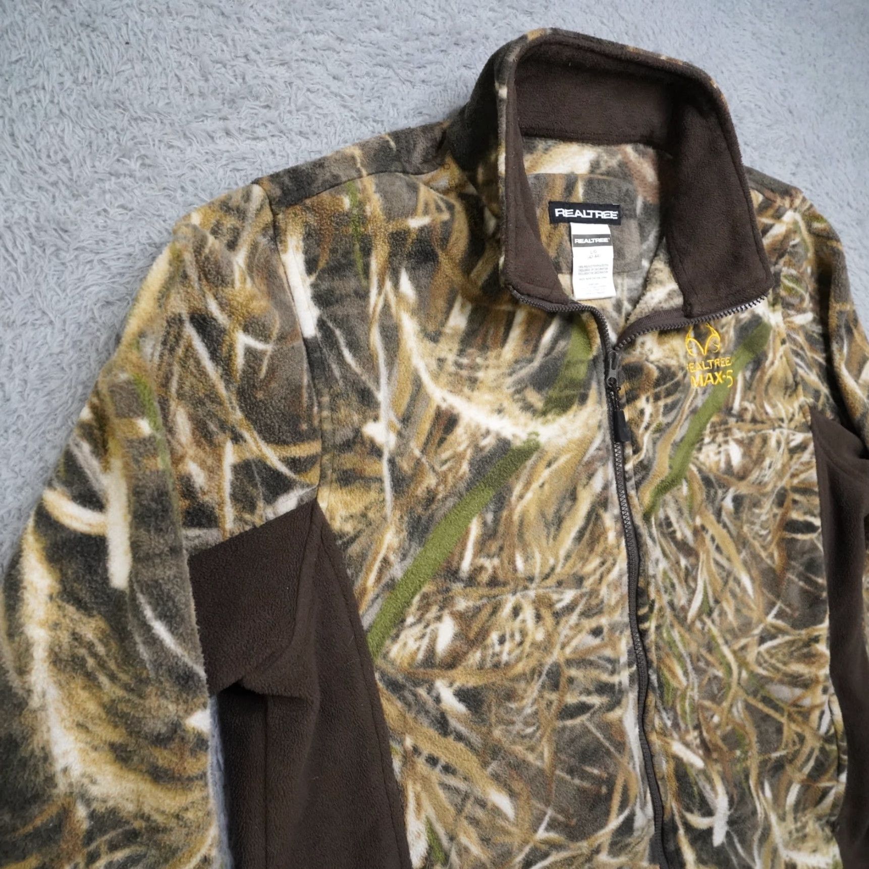 Realtree Realtree Max-5 Jacket Camouflage L Hooded Pockets Fleece Outdoor Hunting Men XS? Size US L / EU 52-54 / 3 - 5 Thumbnail