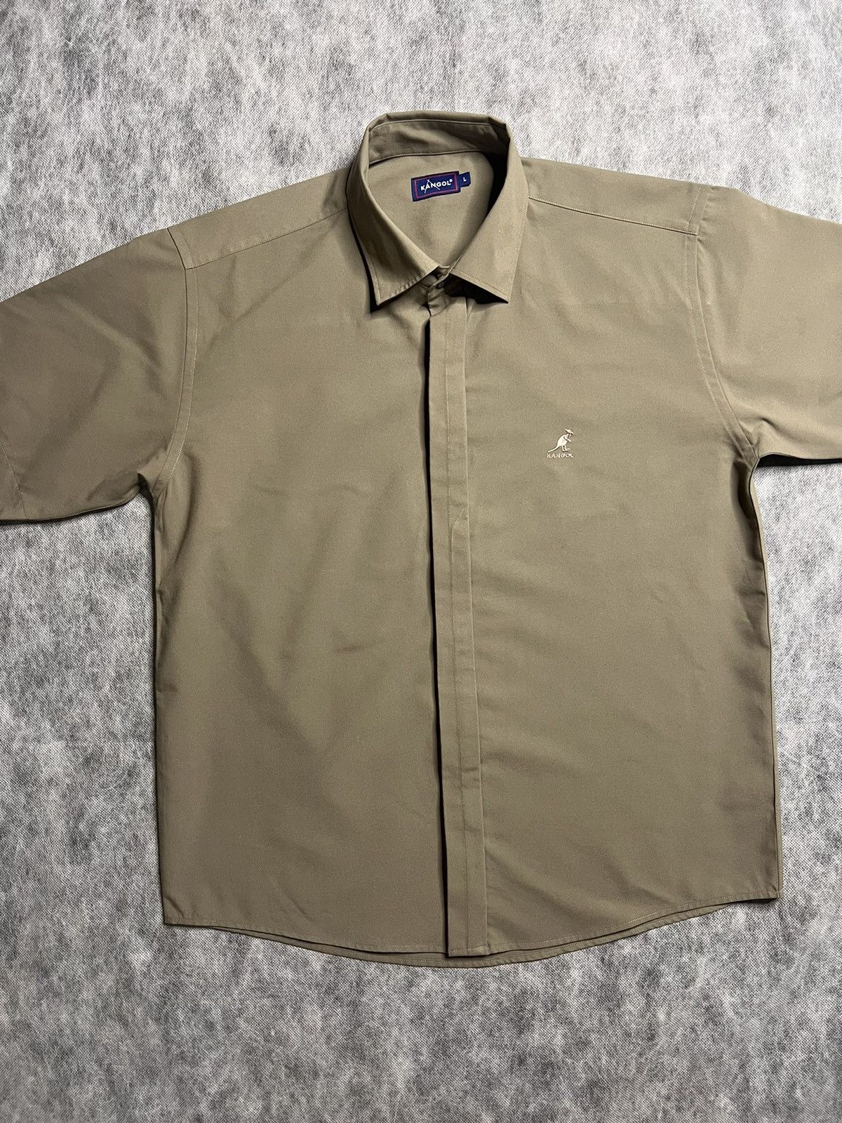 Kangol Vintage Kangol Short Sleeve Button Up Shirt Size US L / EU 52-54 / 3 - 1 Thumbnail