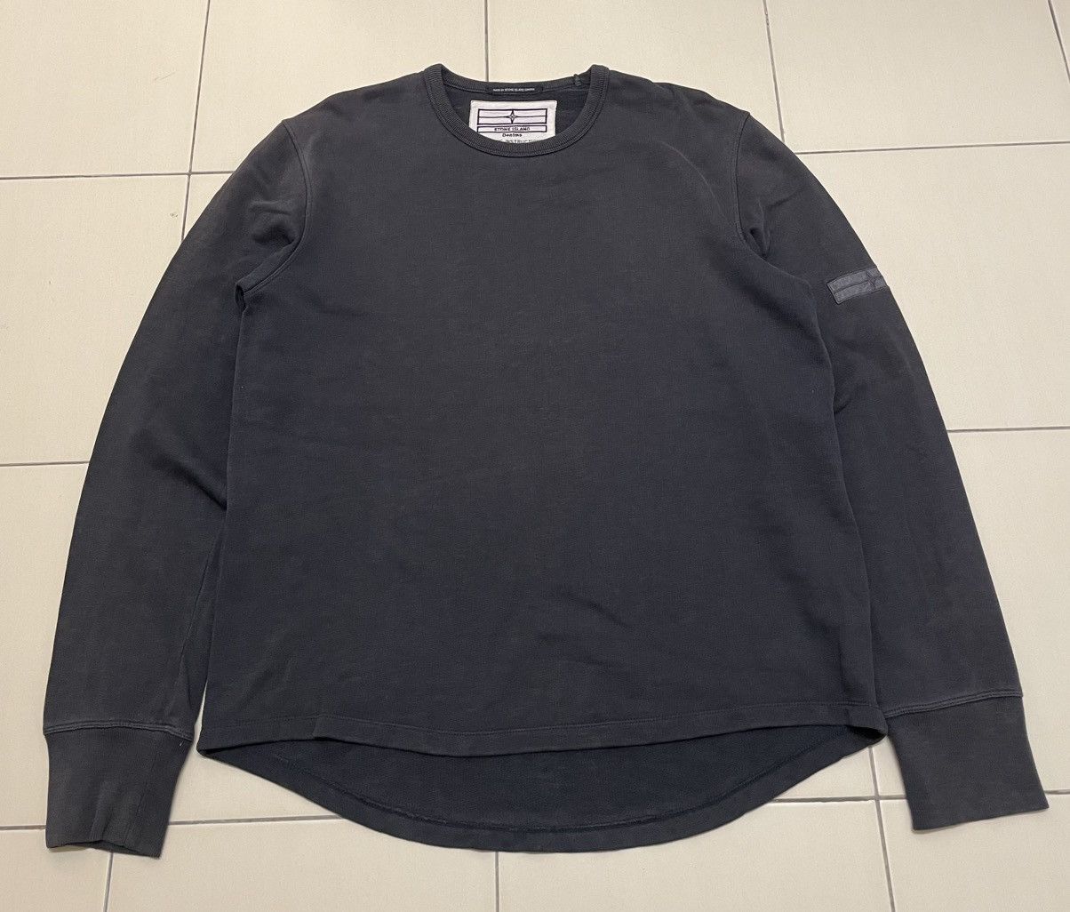 Stone Island Vtg Stone Island Denim Crewneck Sun Faded Sweatshirt Size US L / EU 52-54 / 3 - 1 Thumbnail