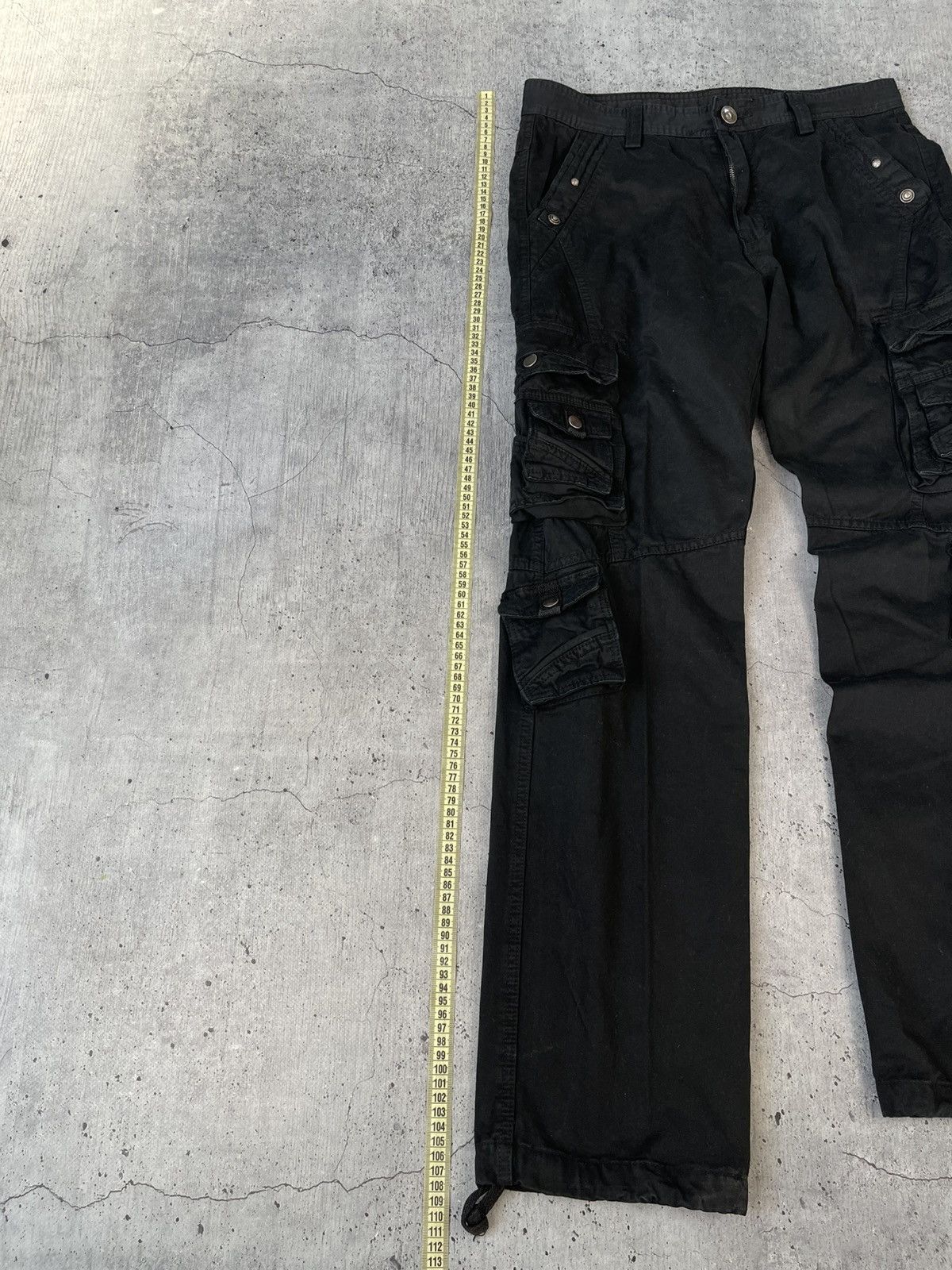 Japanese Brand Japan Y2K Black Avant Garde Multipocket Cargo Pants Size US 32 / EU 48 - 8 Thumbnail