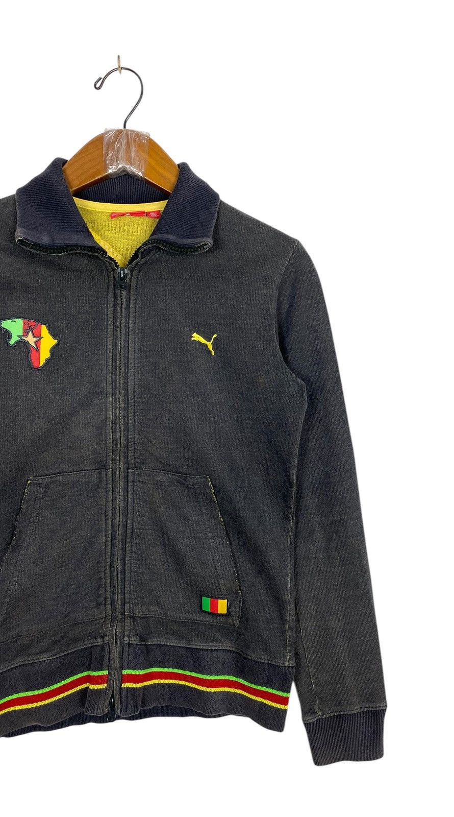 Puma Rare‼️ Puma Cameroon National Grey Slim Zip Up Size US XS / EU 42 / 0 - 3 Thumbnail