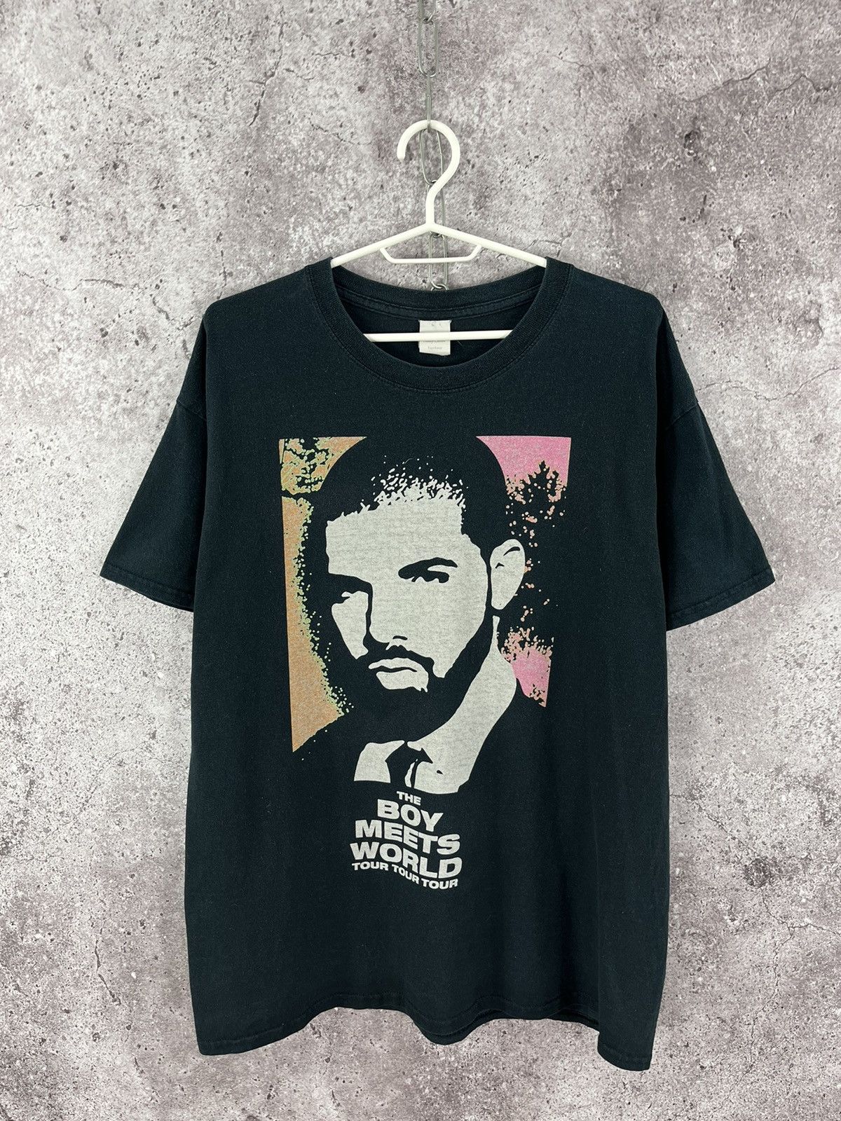 Band Tees × Drake × Rap Tees Drake The Boy Meets World Tour T-Shirt Black Y2K Size L Size US L / EU 52-54 / 3 - 1 Thumbnail