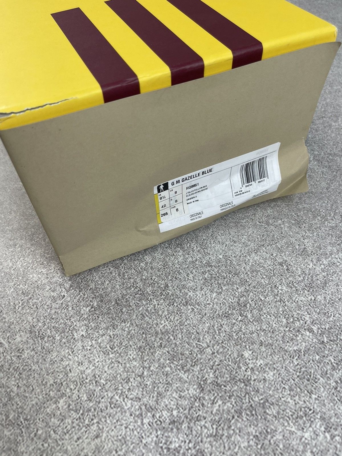 Gucci Adidas x Gucci Gazelle Blue/Yellow Size US 8.5 Size US 8.5 / EU 41-42 - 19 Thumbnail