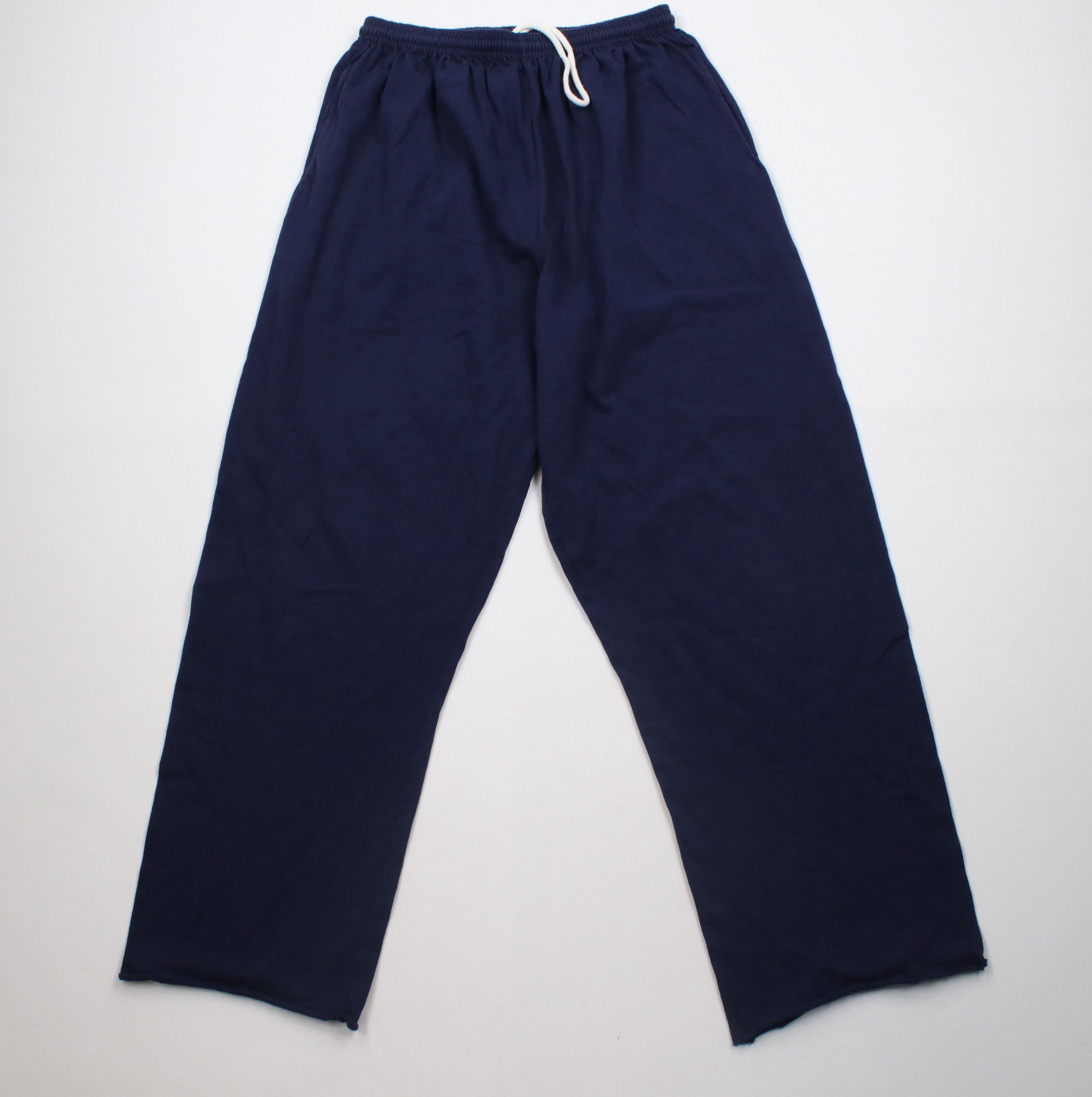 Russell Athletic × Vintage Vintage 90s Russell Athletic Blank Wide Leg Sweatpants Blue Size US 36 / EU 52 - 1 Thumbnail