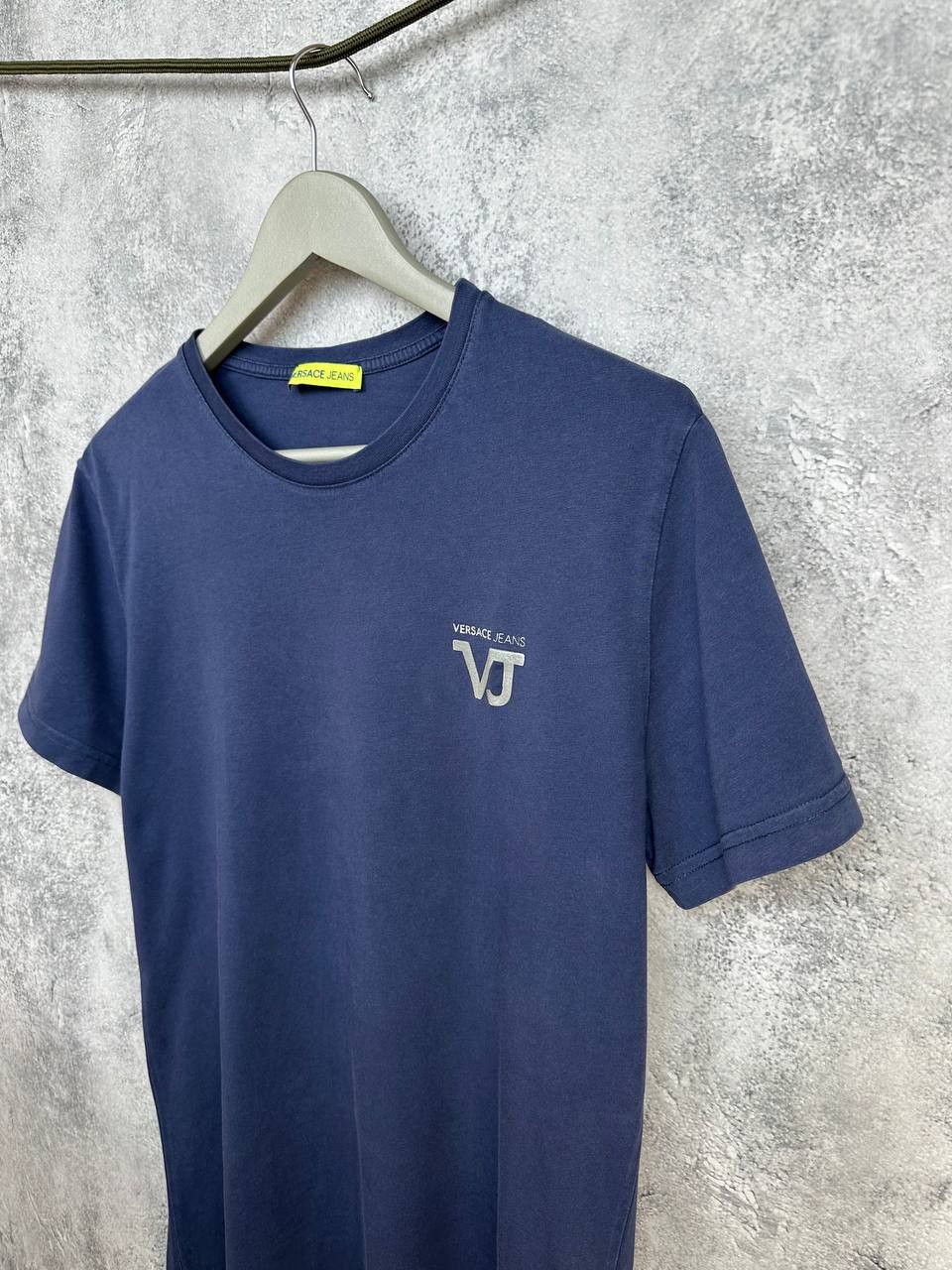 Versace Versace Jeans VJ Logo T-Shirt Blue Crew Neck Tee SS Size US M / EU 48-50 / 2 - 5 Thumbnail