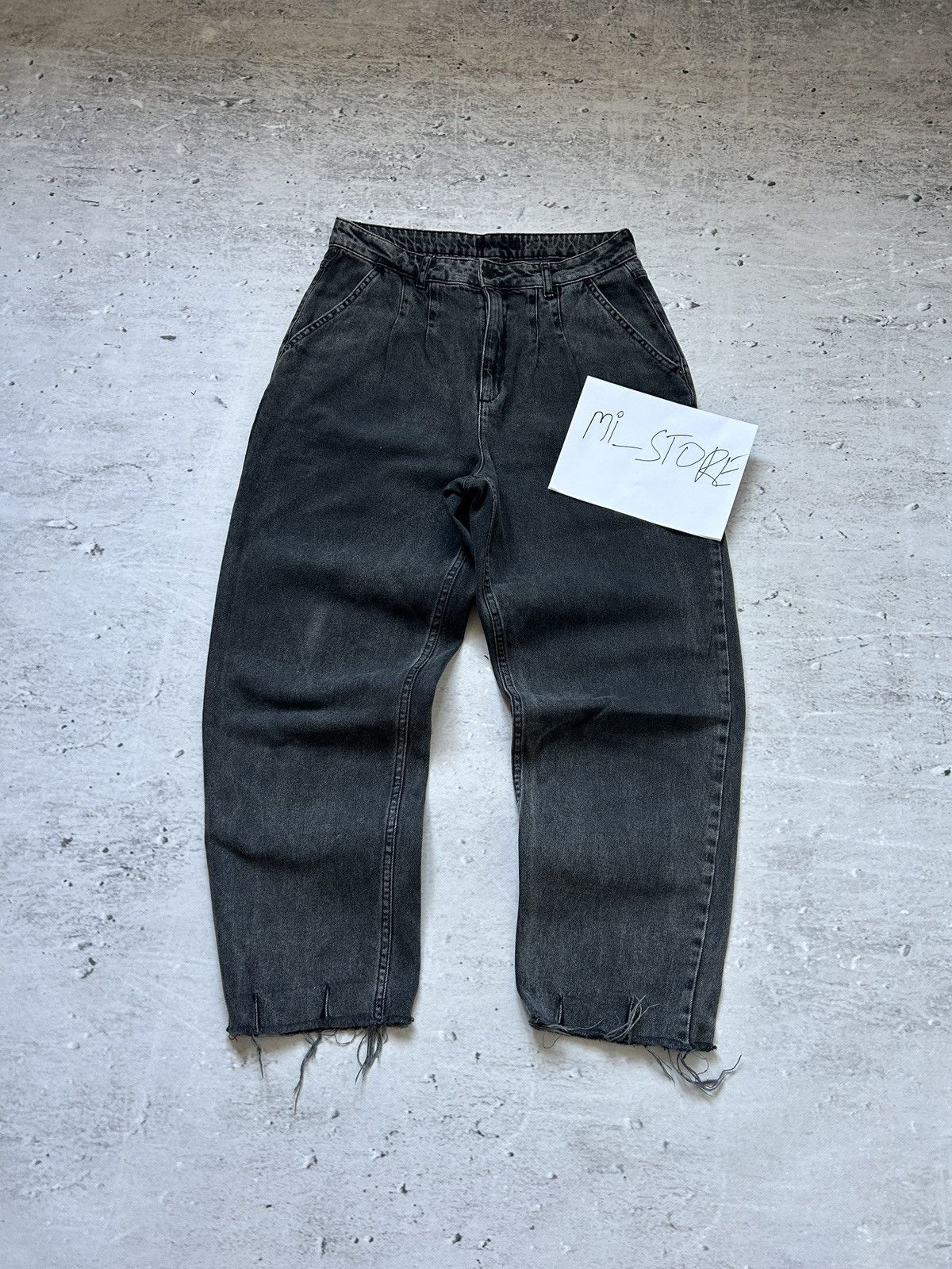 JNCO × Southpole × Vintage 💥FAST SALE💥Vintage Baggy Washed Black Cropped Denim Jeann Size US 32 / EU 48 - 1 Thumbnail