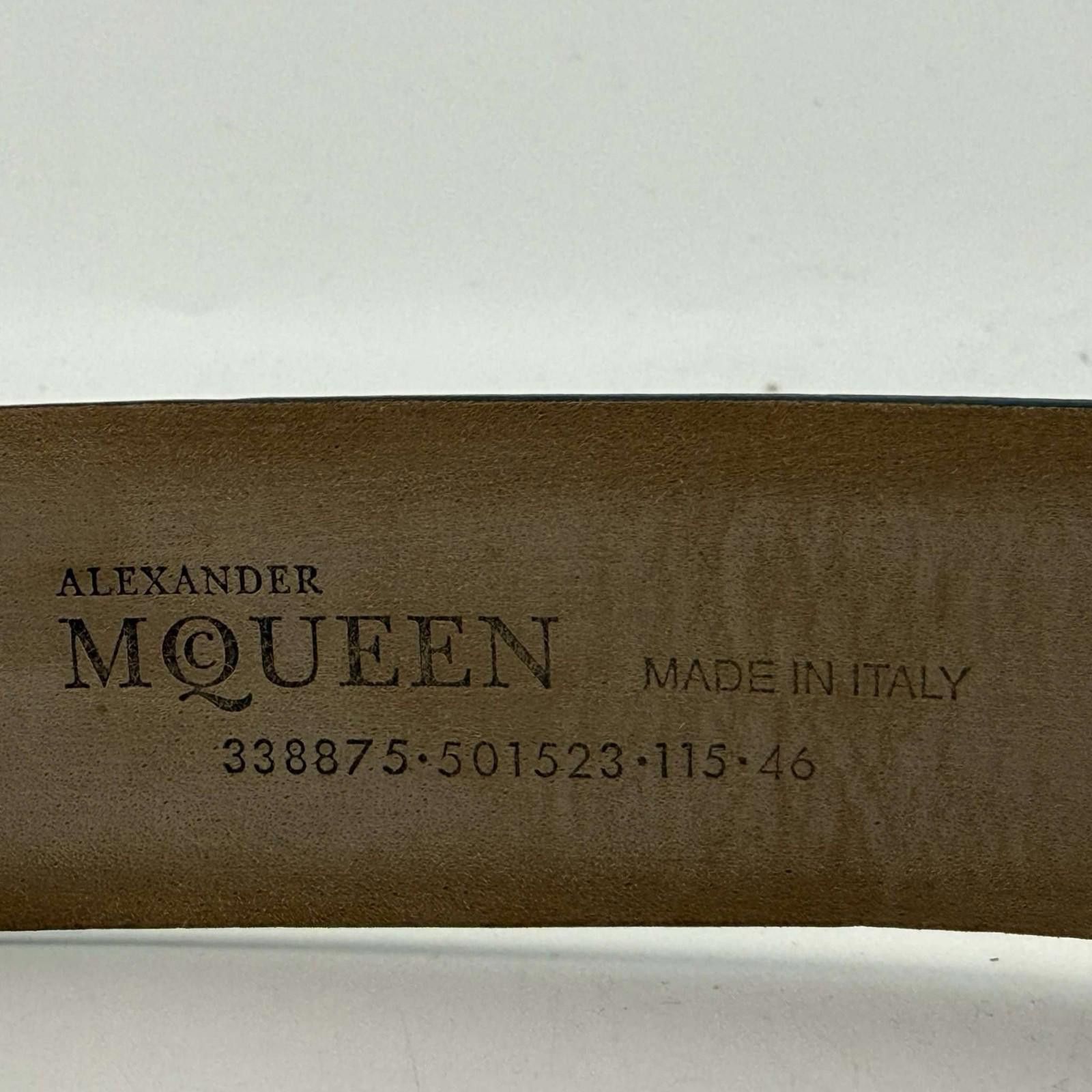 Alexander McQueen Skull Motif Red Belt 115 Used