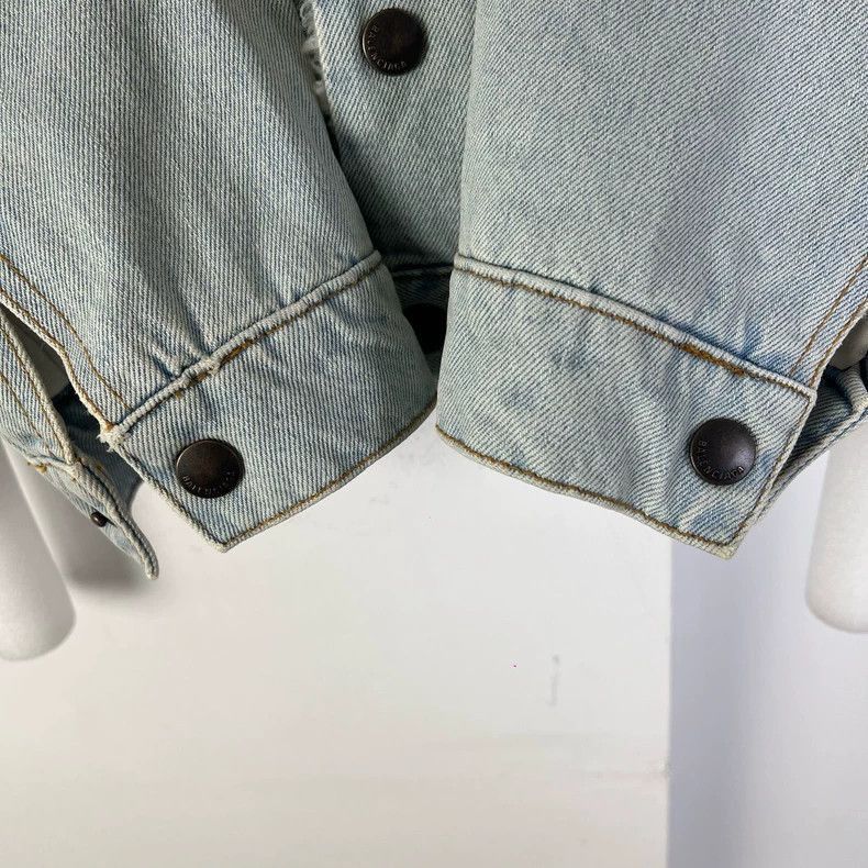 Balenciaga Balenciaga lamb fleece back logo denim jacket-2506 Size US S / EU 44-46 / 1 - 5 Thumbnail
