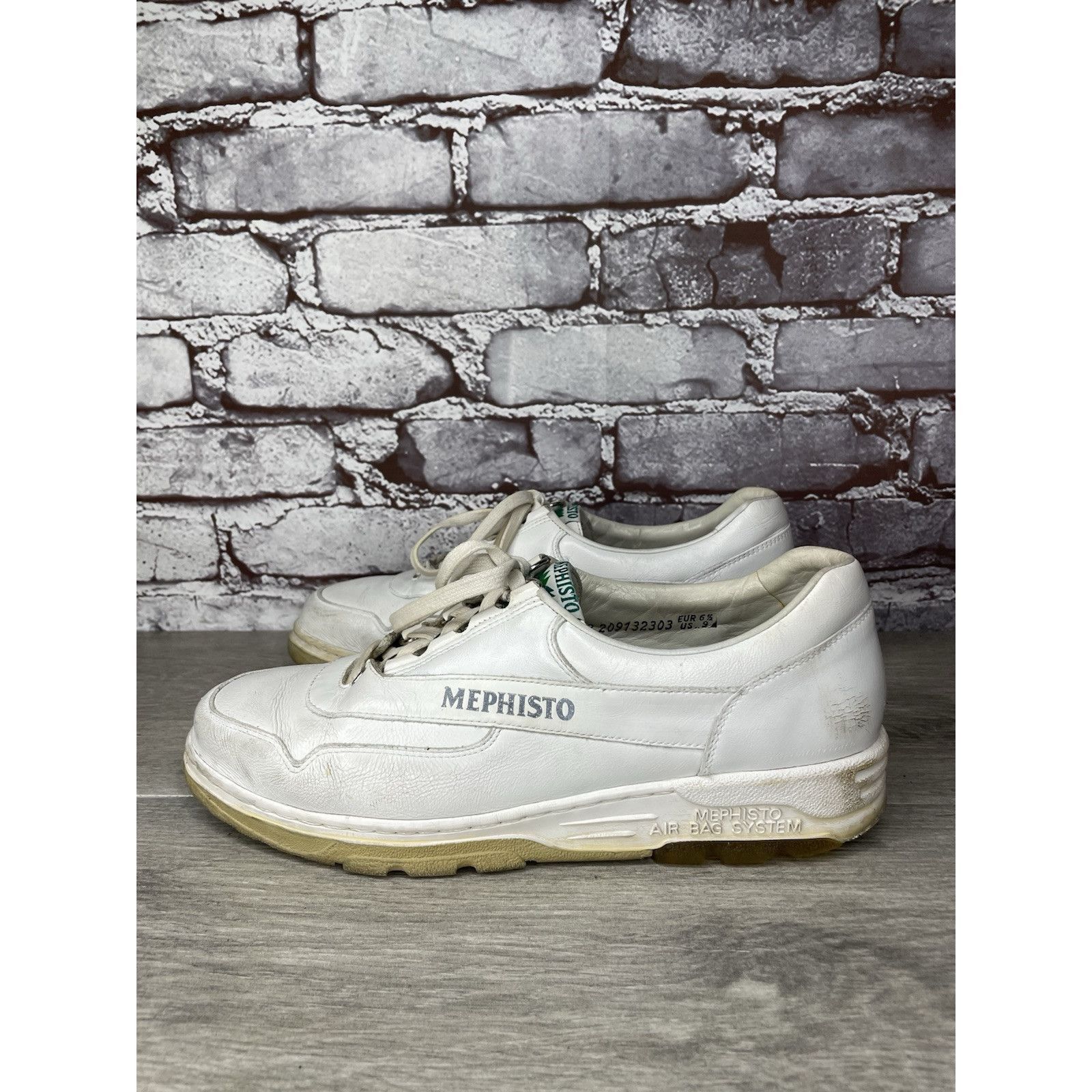 Mephisto Mephisto RunOff Air Bag System White Leather Lace Up Shoes W Size US 9 / IT 39 - 3 Thumbnail