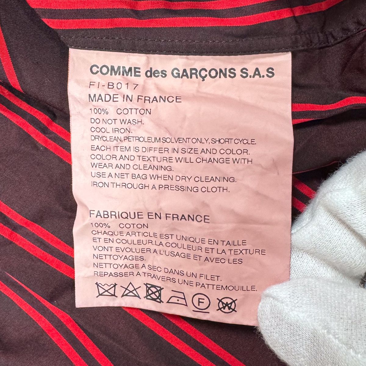 Comme des Garcons SHIRT COMME DES GARCONS SHIRT SS2017 STORIPE SHIRT Size US M / EU 48-50 / 2 - 7 Thumbnail