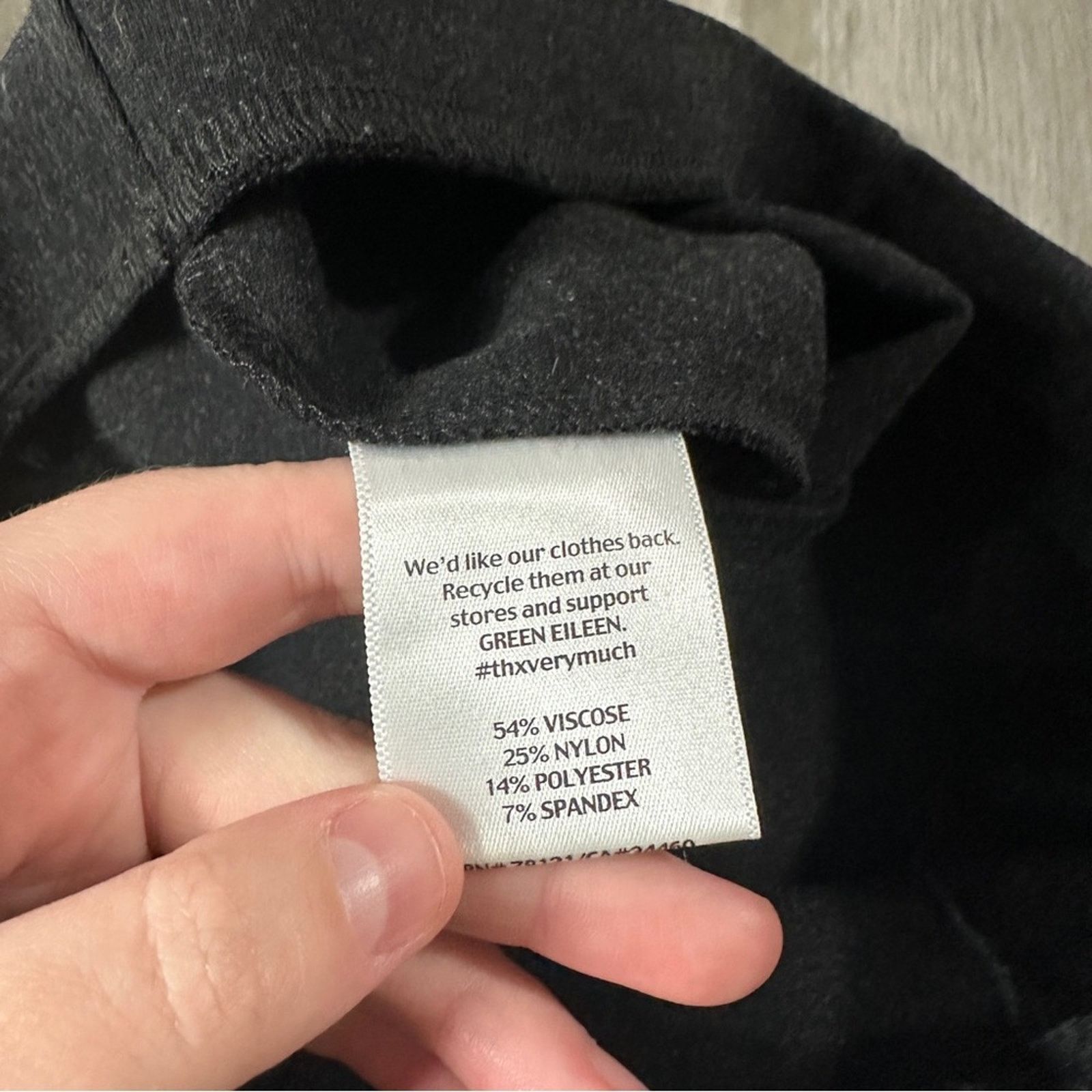 Eileen Fisher Eileen Fisher Dark Gray Mid Rise Straight Leg Pull On Pants Size 27" / US 4 / IT 40 - 7 Thumbnail