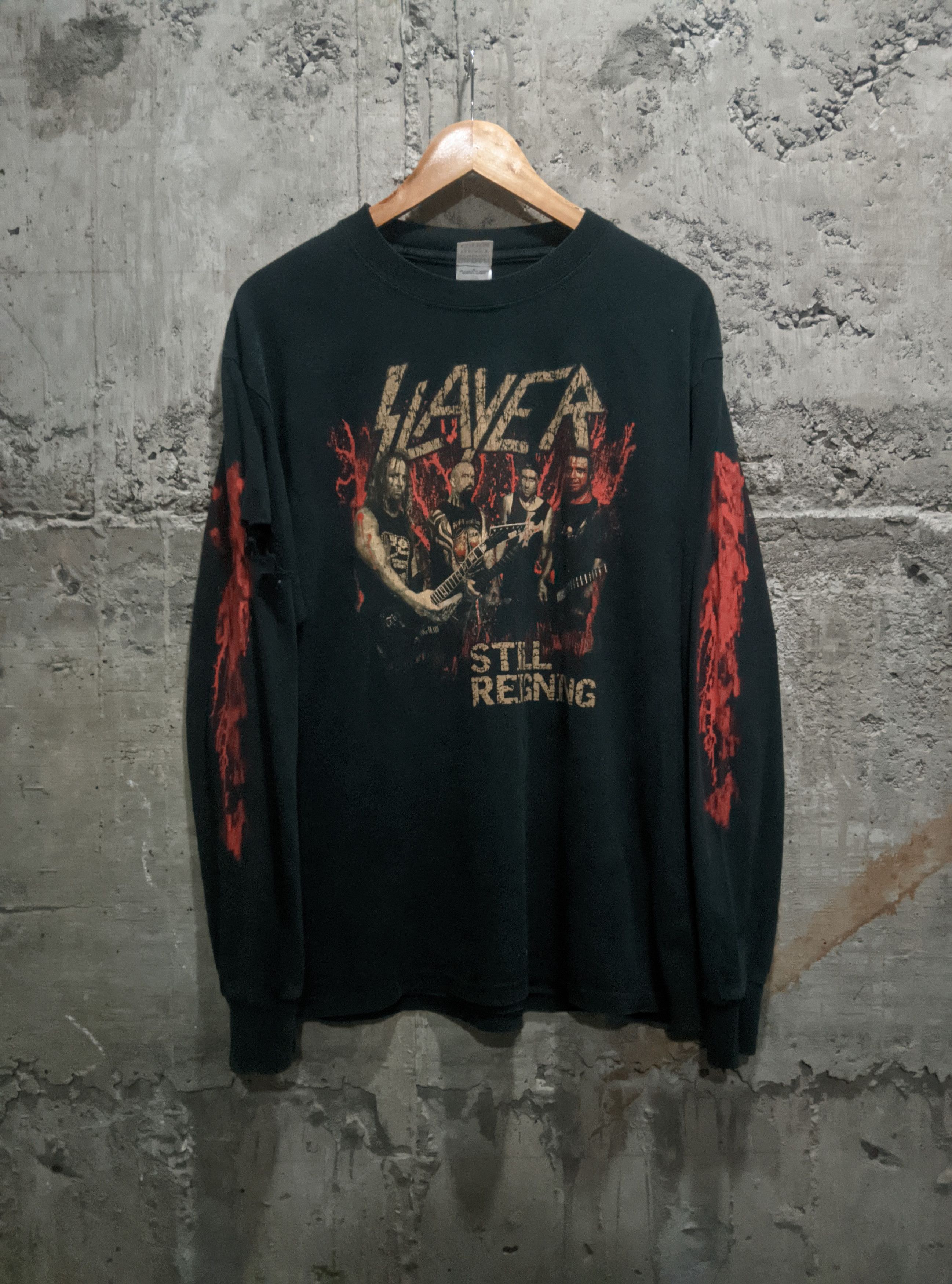 Band Tees Vintage 2004 Slayer still reigning blood thras metal t shirt Size US L / EU 52-54 / 3 - 1 Thumbnail