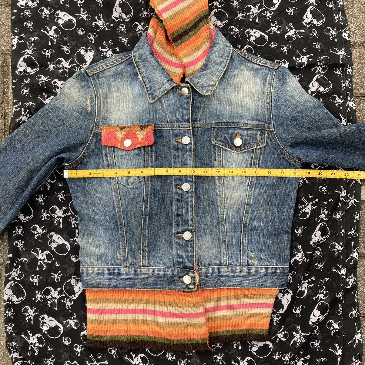 Miss Sixty Miss Sixty 2000’s Italy Denim Distressed Faded Knit Details Size M / US 6-8 / IT 42-44 - 22 Thumbnail