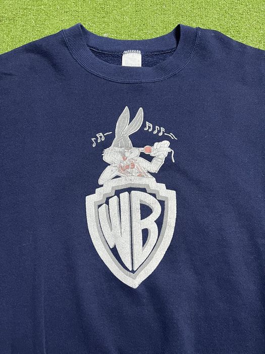 Vintage Blues Bunny Florals Crewneck Graphic Tee Top main image 1