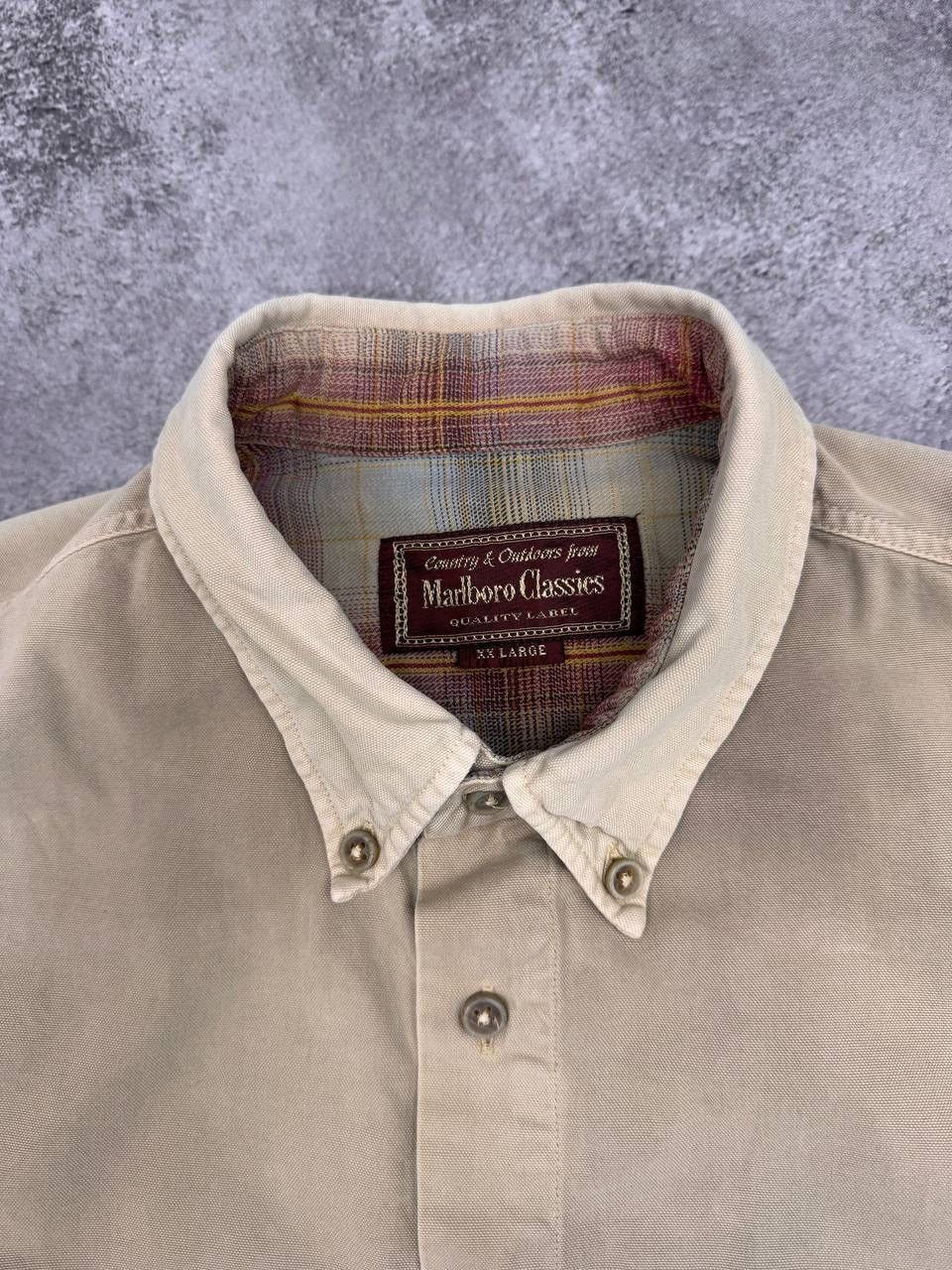 Marlboro Classics Marlboro Classics Men's Shirt Beige Size XL Size US XL / EU 56 / 4 - 6 Thumbnail