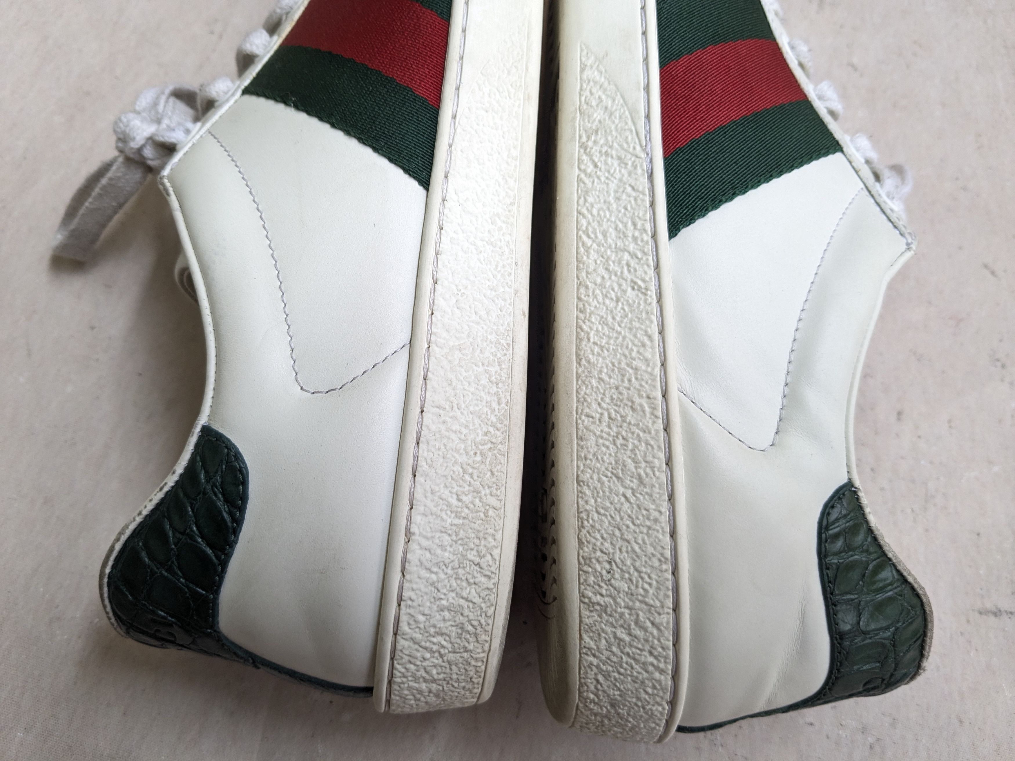 Gucci Gucci Ace Sneakers White Low Tops 7 Leather Size US 7 / EU 40 - 11 Thumbnail