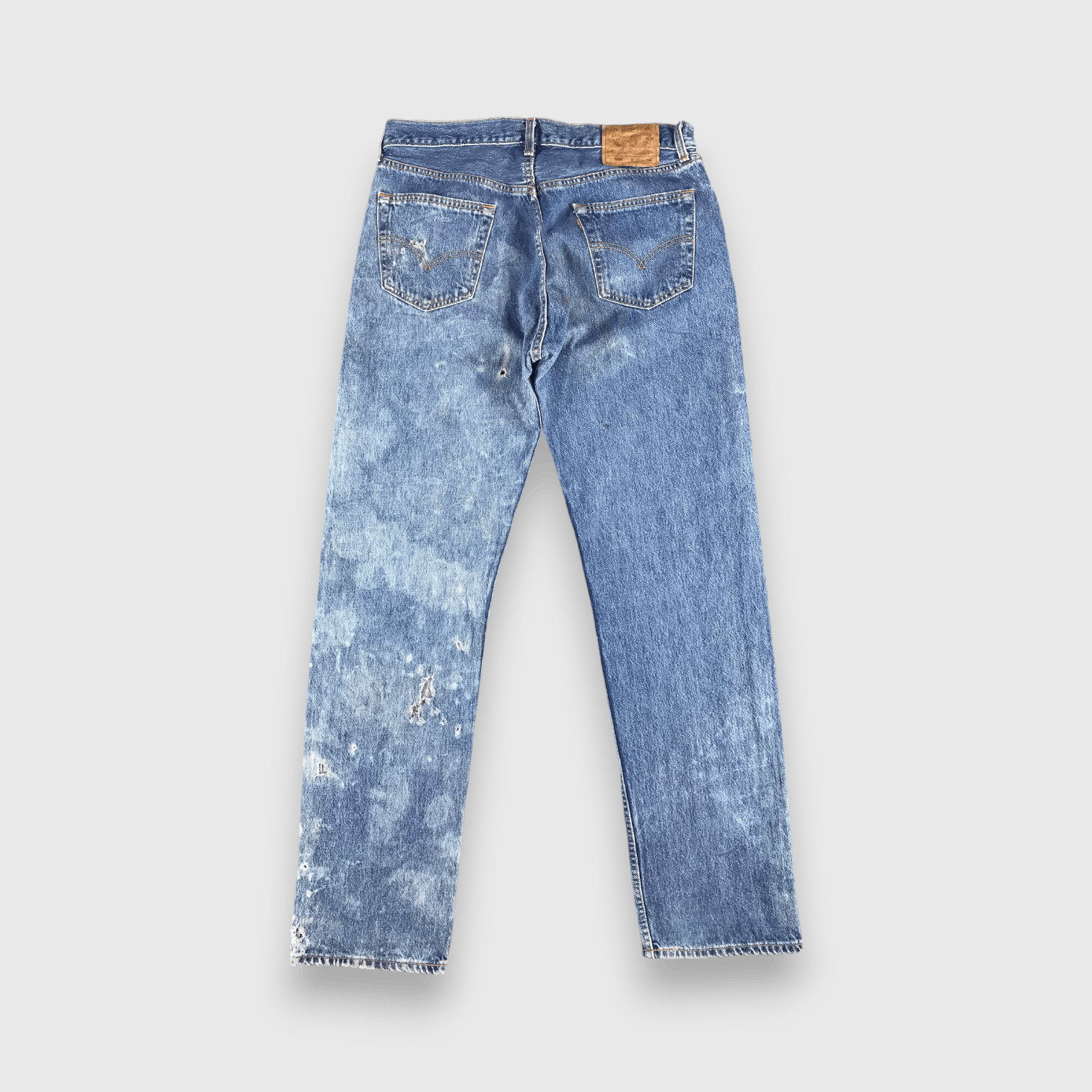 Levi's Vintage 90s Blue Wash Levis 501 Jeans-J1760 Size US 35 - 2 Thumbnail