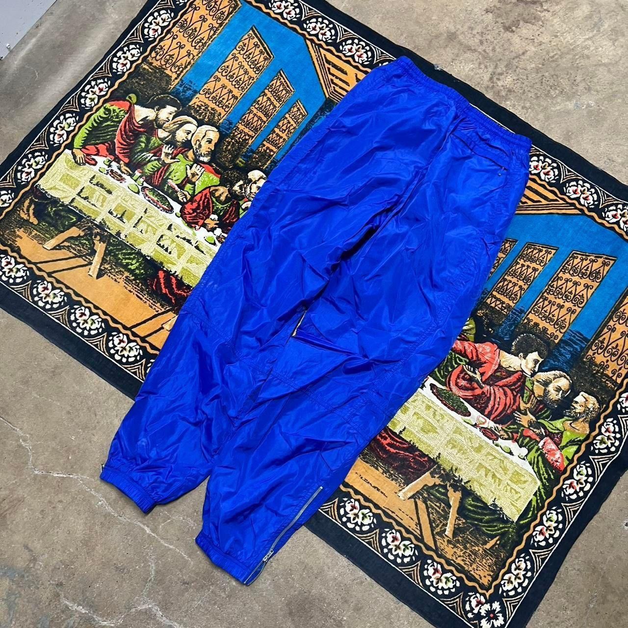 Nike Nike blue track pants size medium baggy nylon y2k sportswear Size US 32 / EU 48 - 8 Thumbnail