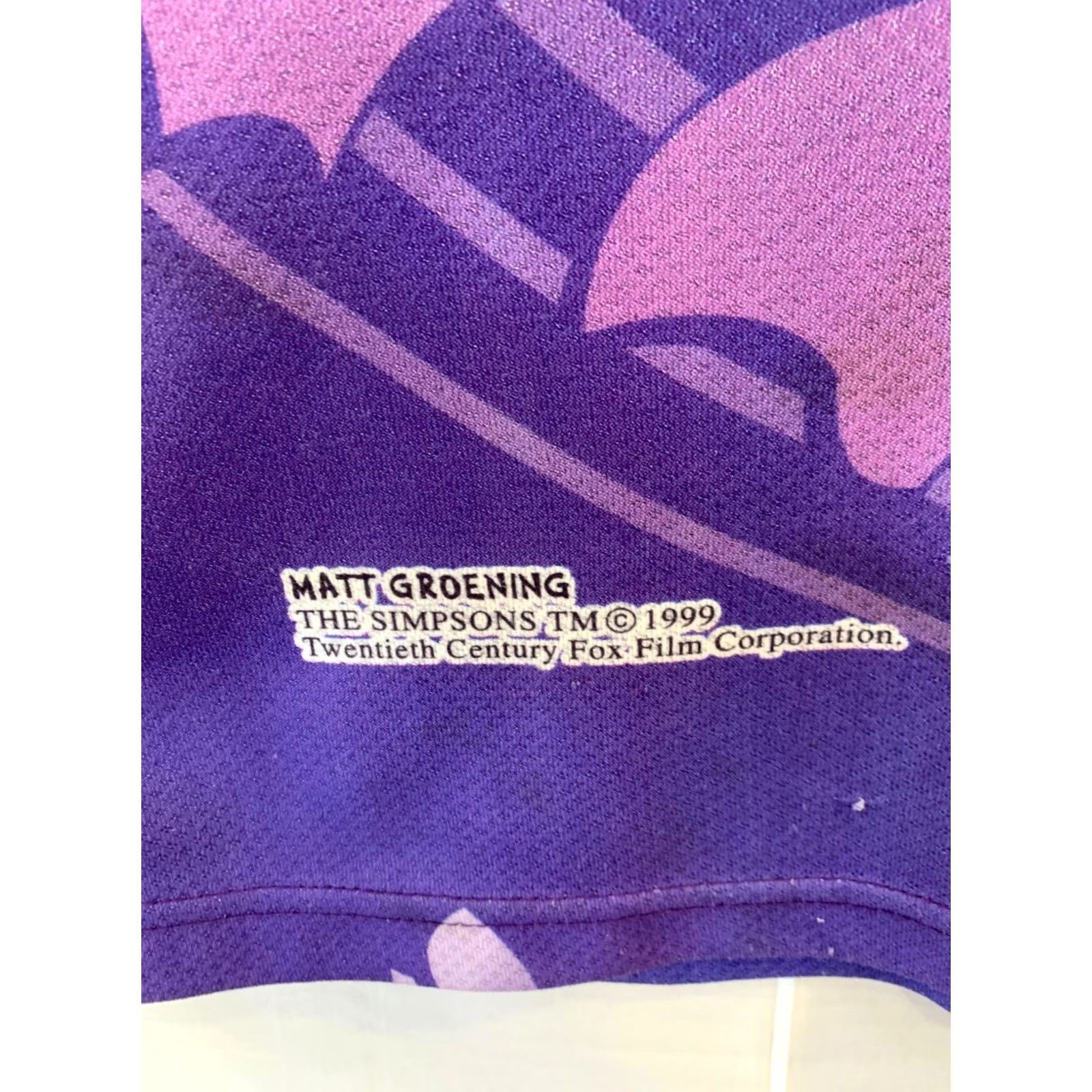 Vintage VINTAGE Bart Simpson Soccer Jersey Purple Knit Polo Shirt 90s The Simpsons Mens Small S Purple 90s Bart Simpson Mens Size US S / EU 44-46 / 1 - 7 Thumbnail