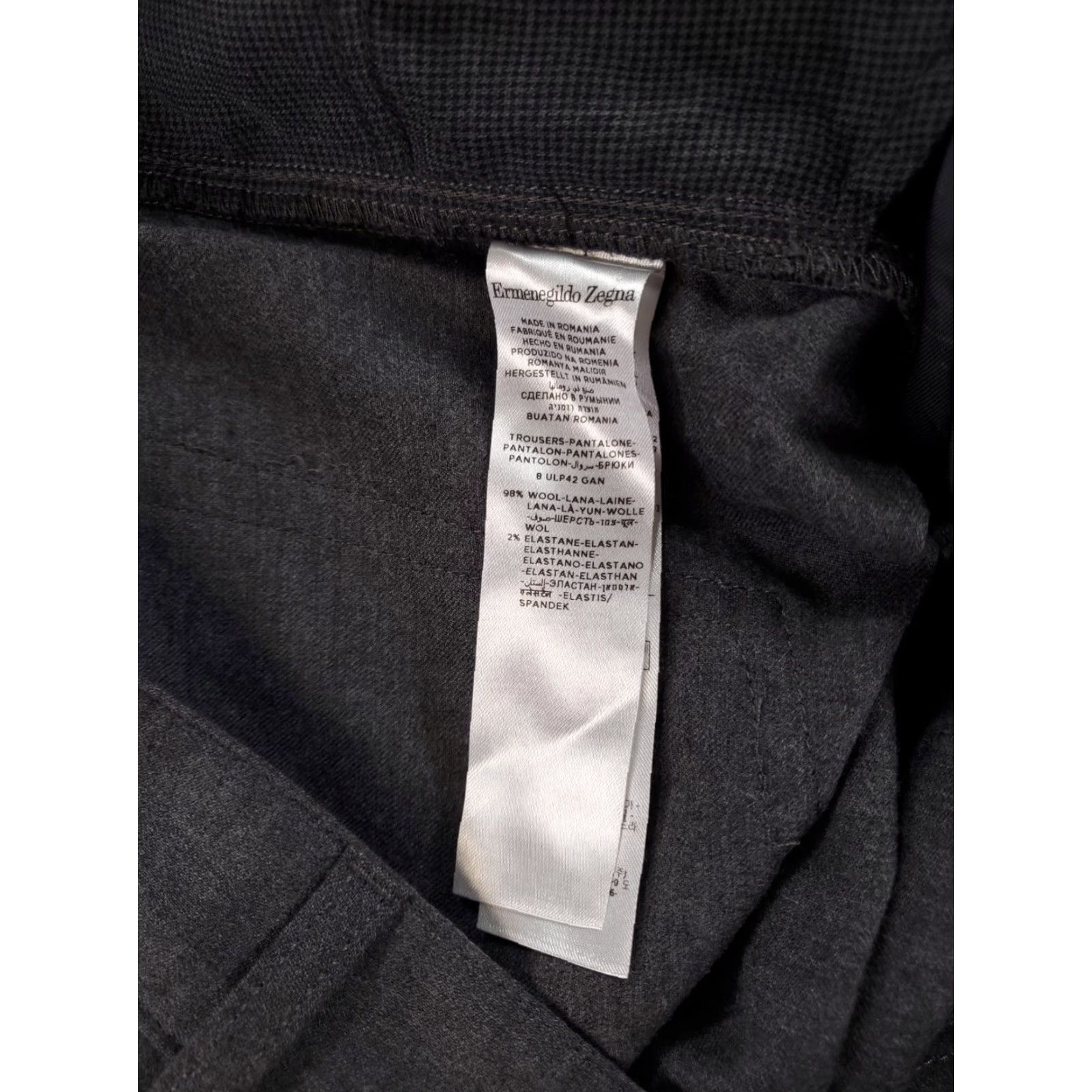 Ermenegildo Zegna Ermenegildo Zegna Dress Pants Wool Elastane Blend Mens 42 x 28 Gray Size US 42 / EU 58 - 3 Thumbnail