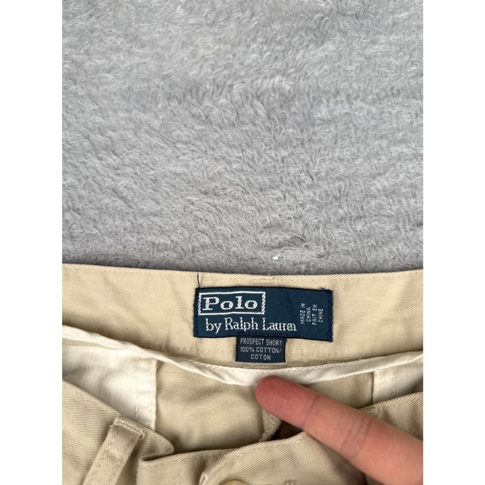 Polo Ralph Lauren VINTAGE Polo Ralph Lauren Shorts Men 36 Beige Chino Zip Fly 100% Cotton Classic Seasonal Casual Workwear Mens Size US M / EU 48-50 / 2 - 7 Thumbnail