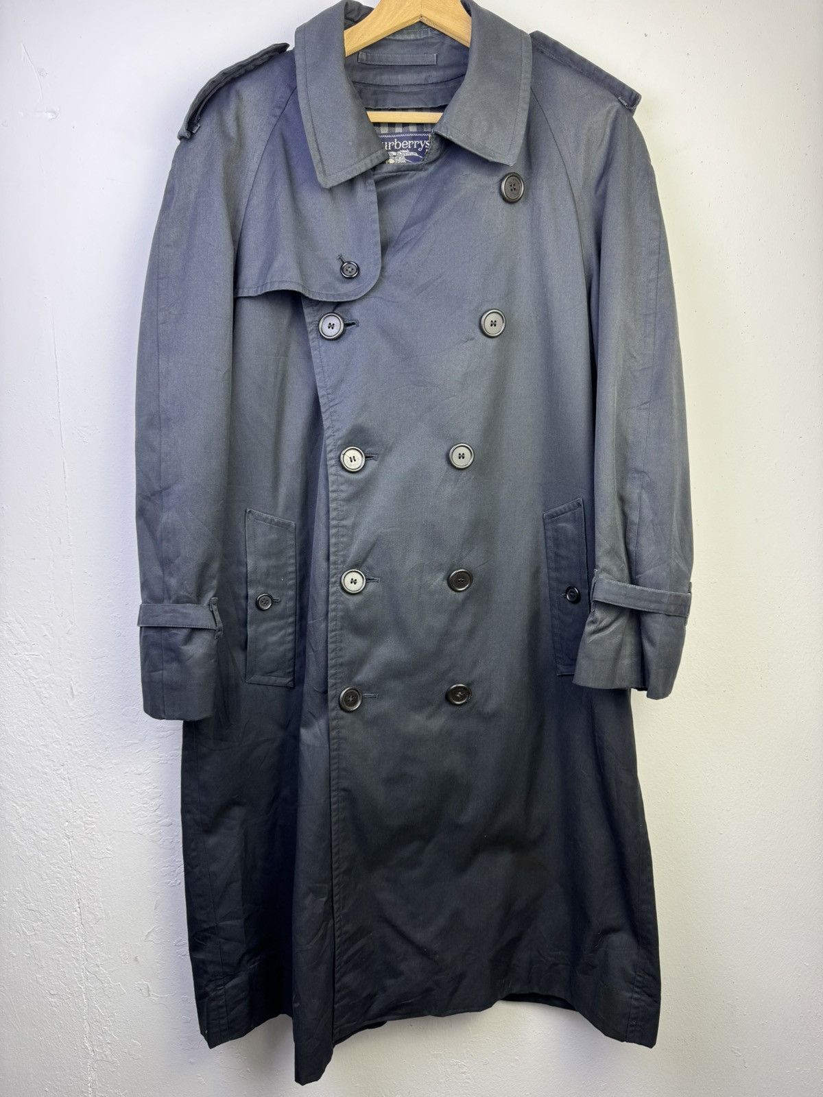 vintage Burberry's double-breasted trench coat
