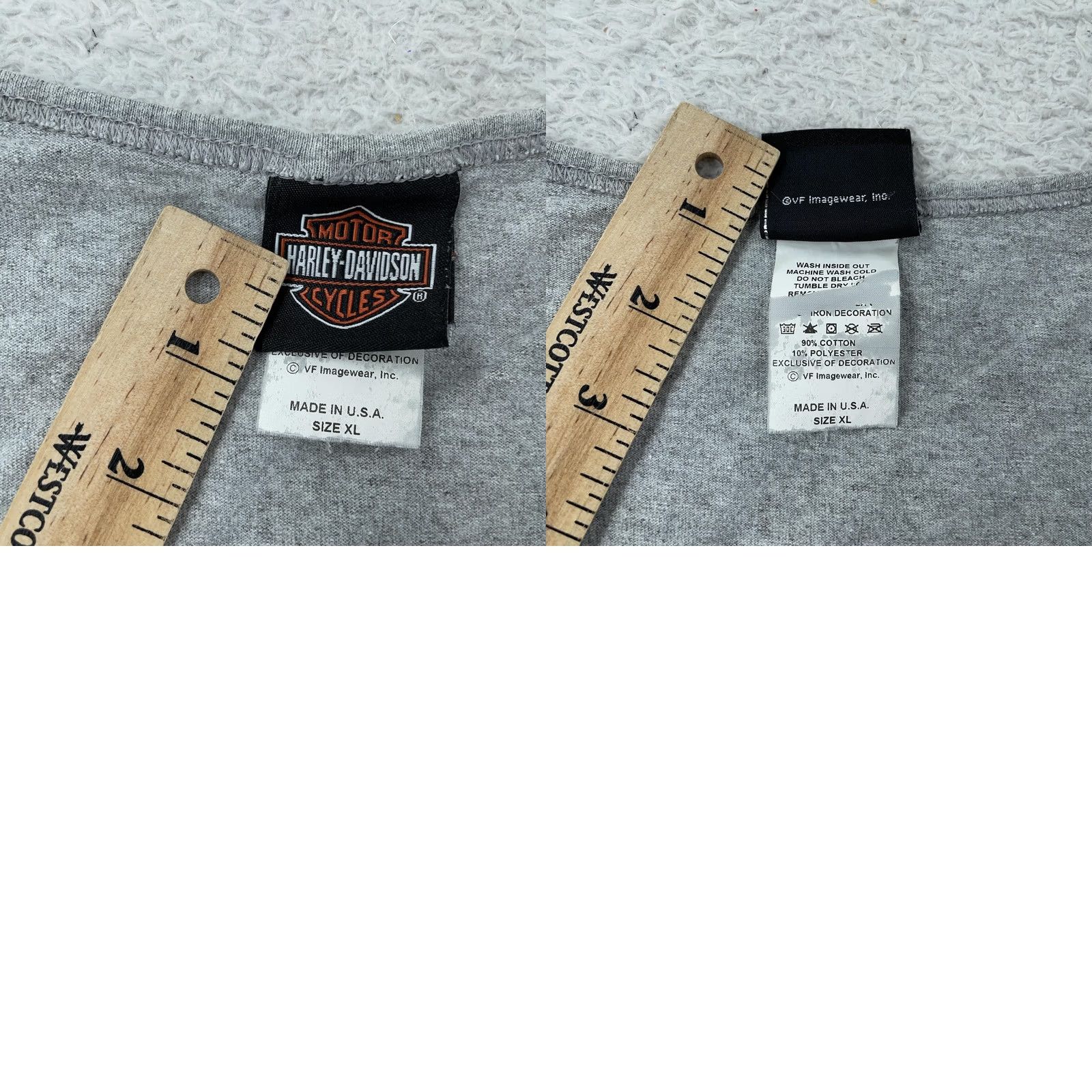 Harley Davidson Harley-Davidson Shirt L/XL Gray Sleeveless Tank Top USA Vintage? No (adjusted for clarity) Size US L / EU 52-54 / 3 - 8 Thumbnail