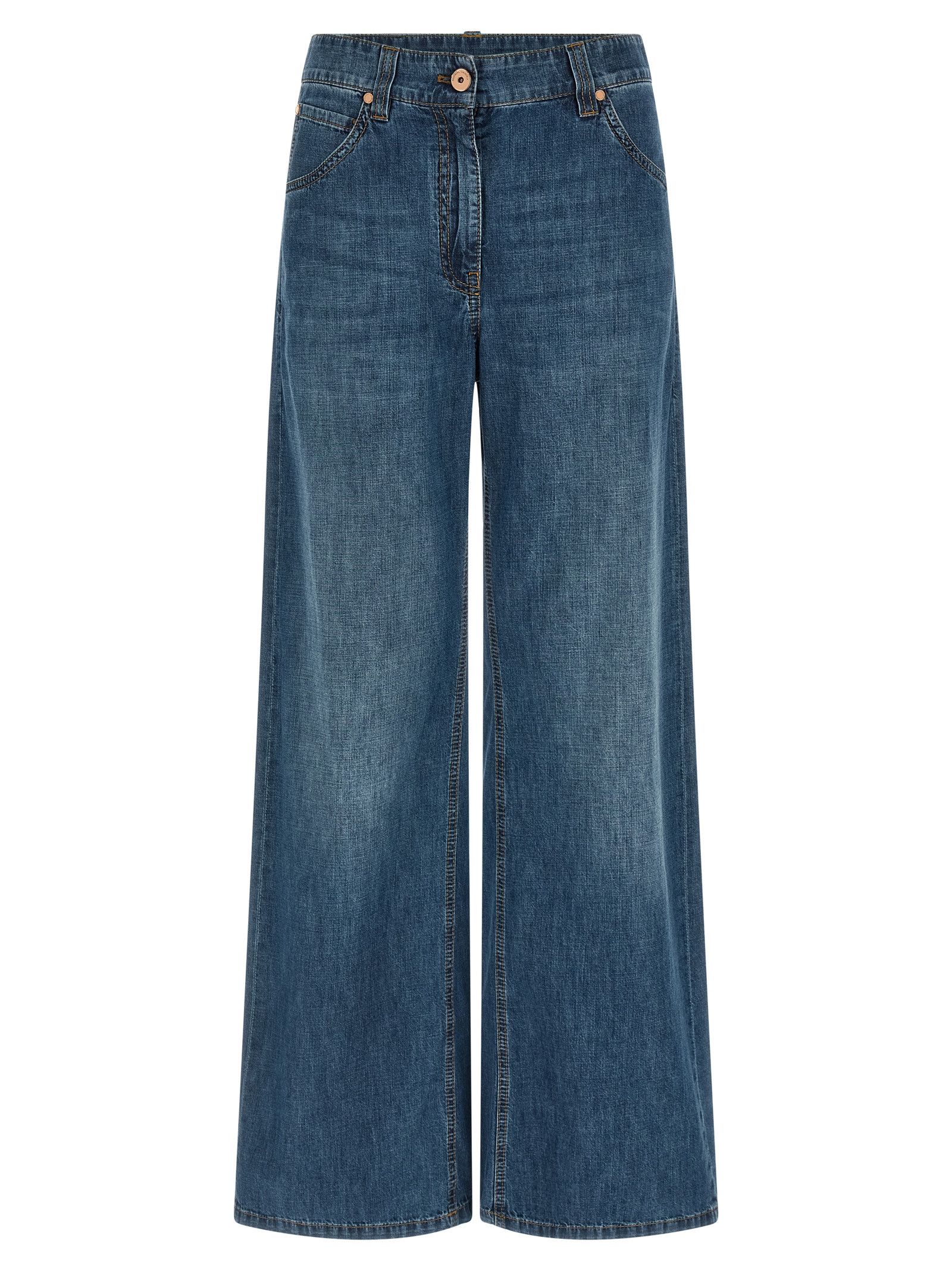 Brunello Cucinelli Wide leg jeans Size 30" / US 8 / IT 44 - 1 Thumbnail