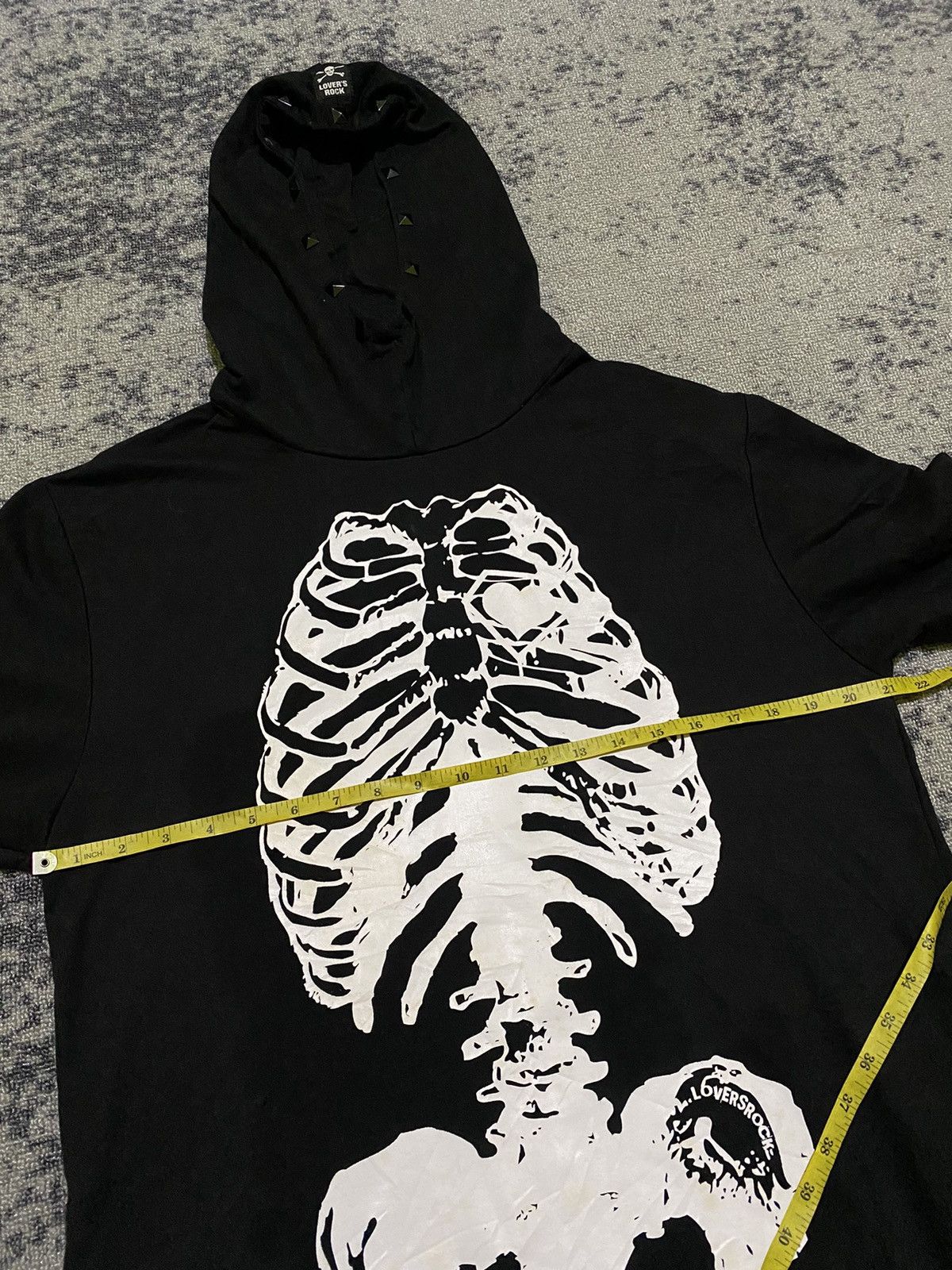 Hysteric Glamour × If Six Was Nine × Le Grande Bleu (L.G.B.) Y2k Super Lovers skelton ifsixwasnine studded hoodie Size US L / EU 52-54 / 3 - 13 Thumbnail