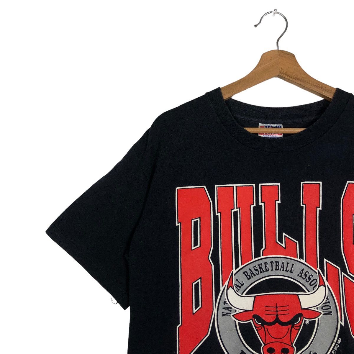 NBA 🔥1990 Chicago Bulls NBA T-Shirt Short Sleeve Big Logo Size US M / EU 48-50 / 2 - 6 Thumbnail