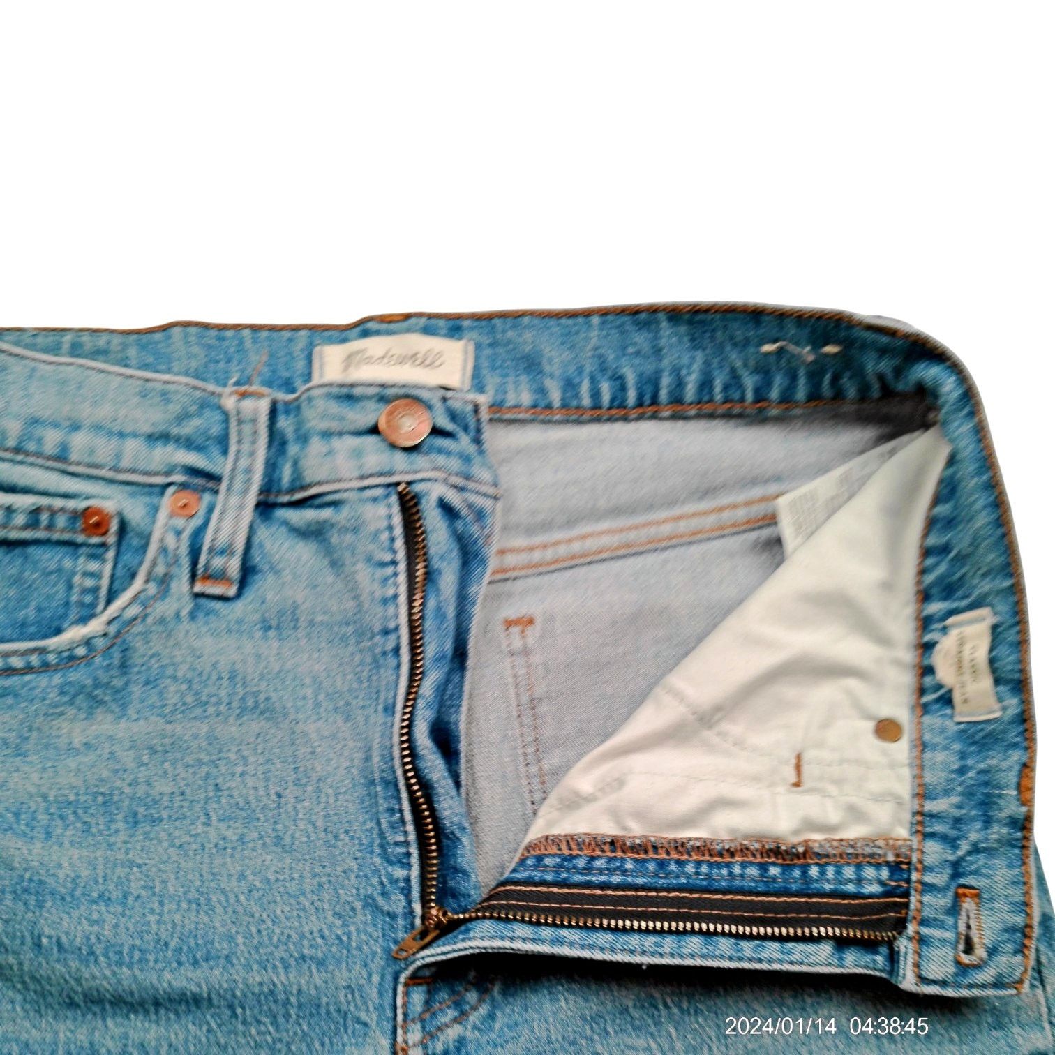 Madewell Madewell Classic Straight Jean M3520 Nearwood Wash Size 28" / US 6 / IT 42 - 4 Thumbnail