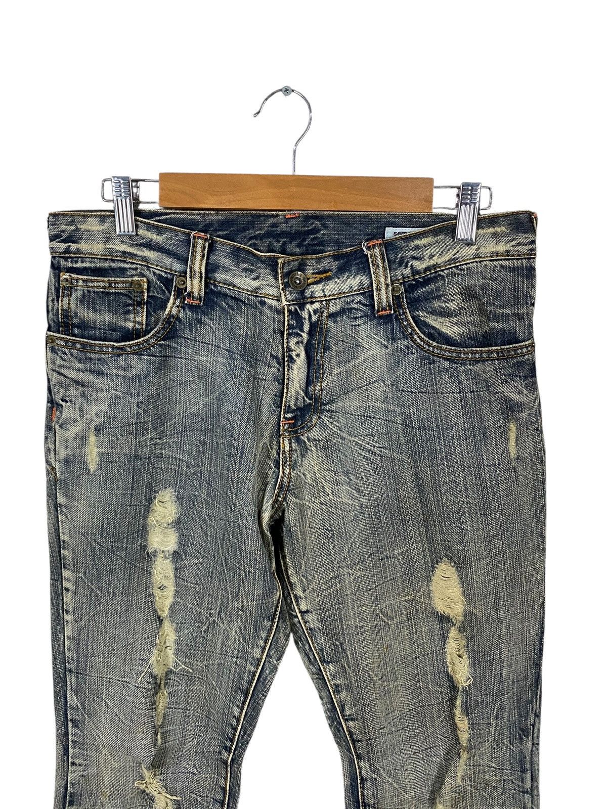 semanticdesign Semantic design flared denim destroyed very rare Size US 33 - 6 Thumbnail