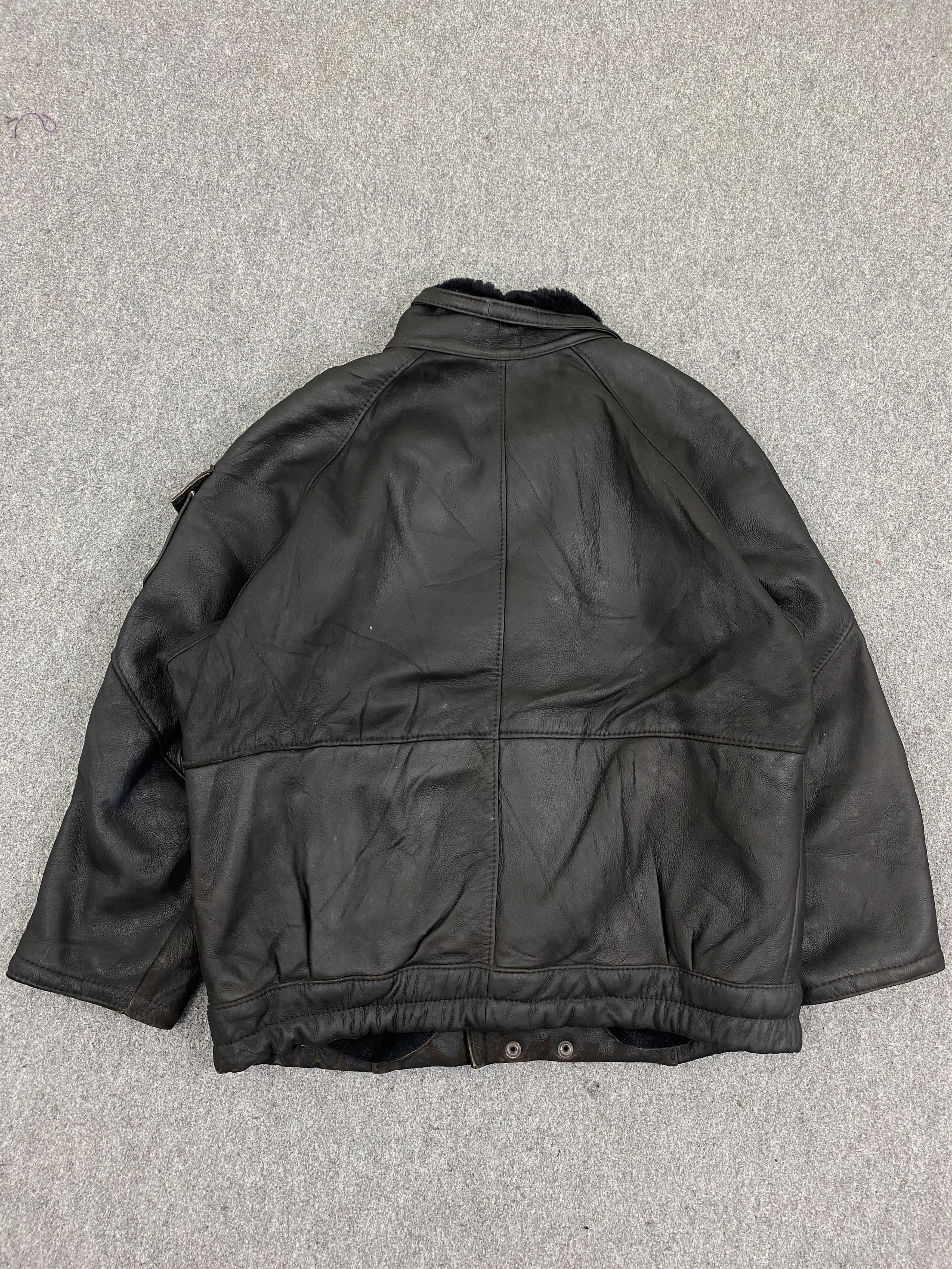 Japanese Brand Vintage Made In Turkey Suede Leather Sherpa Fur Jacket J1992 Size US XL / EU 56 / 4 - 3 Thumbnail