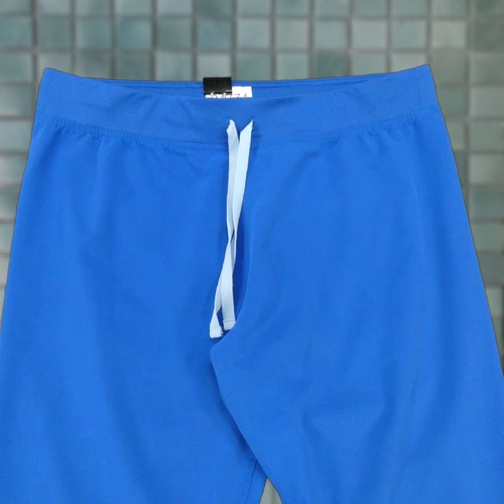 Vintage Figs Technical Collection Scrub Pants Adult Large Blue w Drawstring Size US 33 - 1 Thumbnail