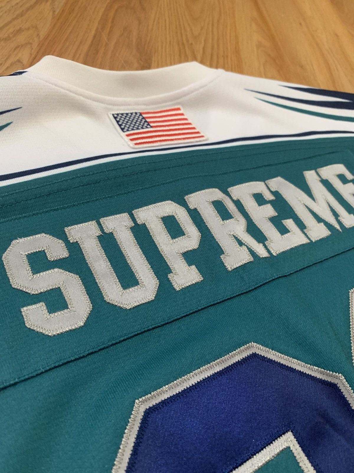 Supreme Sz S - Supreme Sudden Death Football Jersey (Teal) SS24 Size US S / EU 44-46 / 1 - 17 Thumbnail